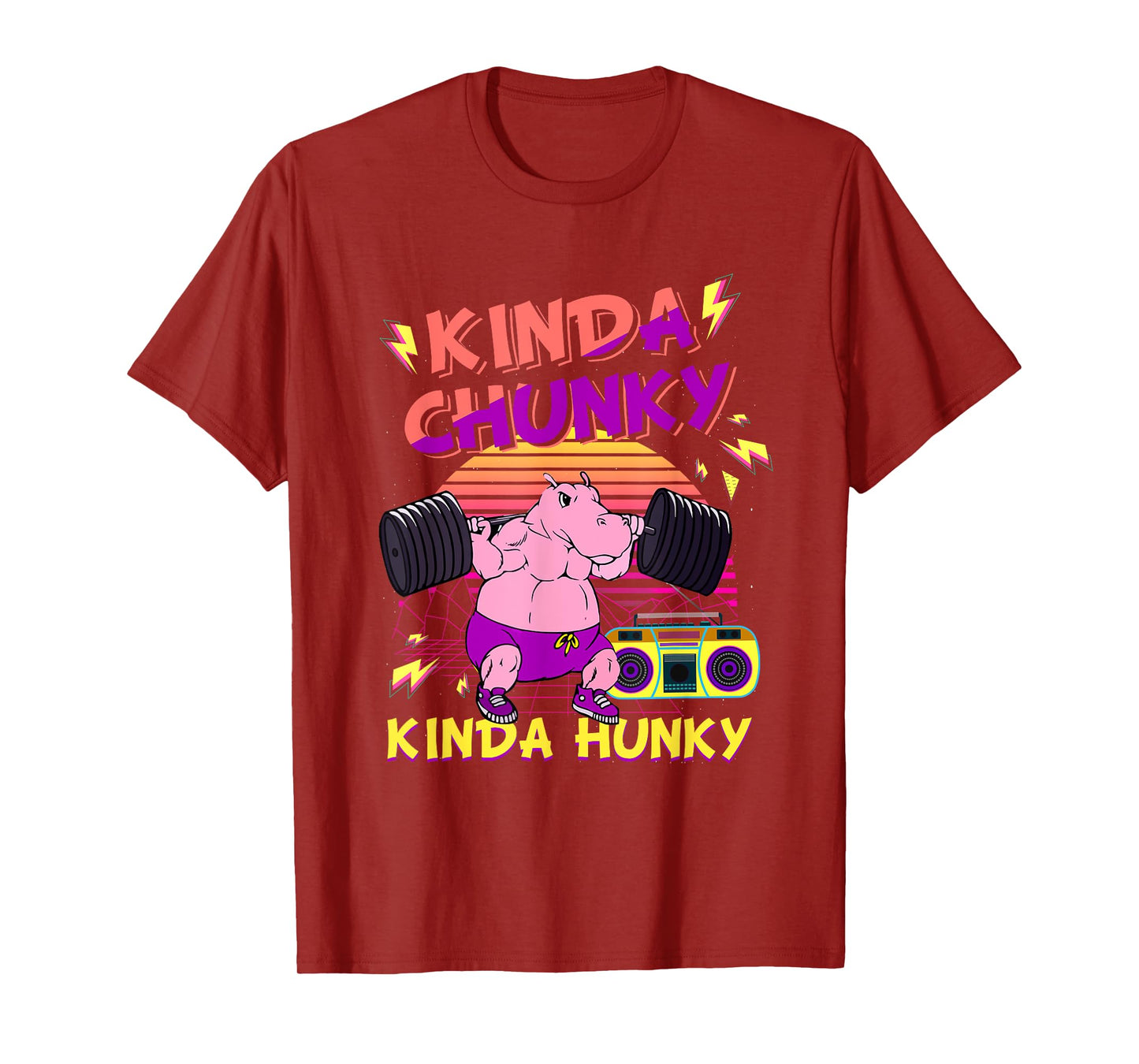 Kinda Chunky & Kinda Hunky Bodybuilding Gym Fitness T-Shirt