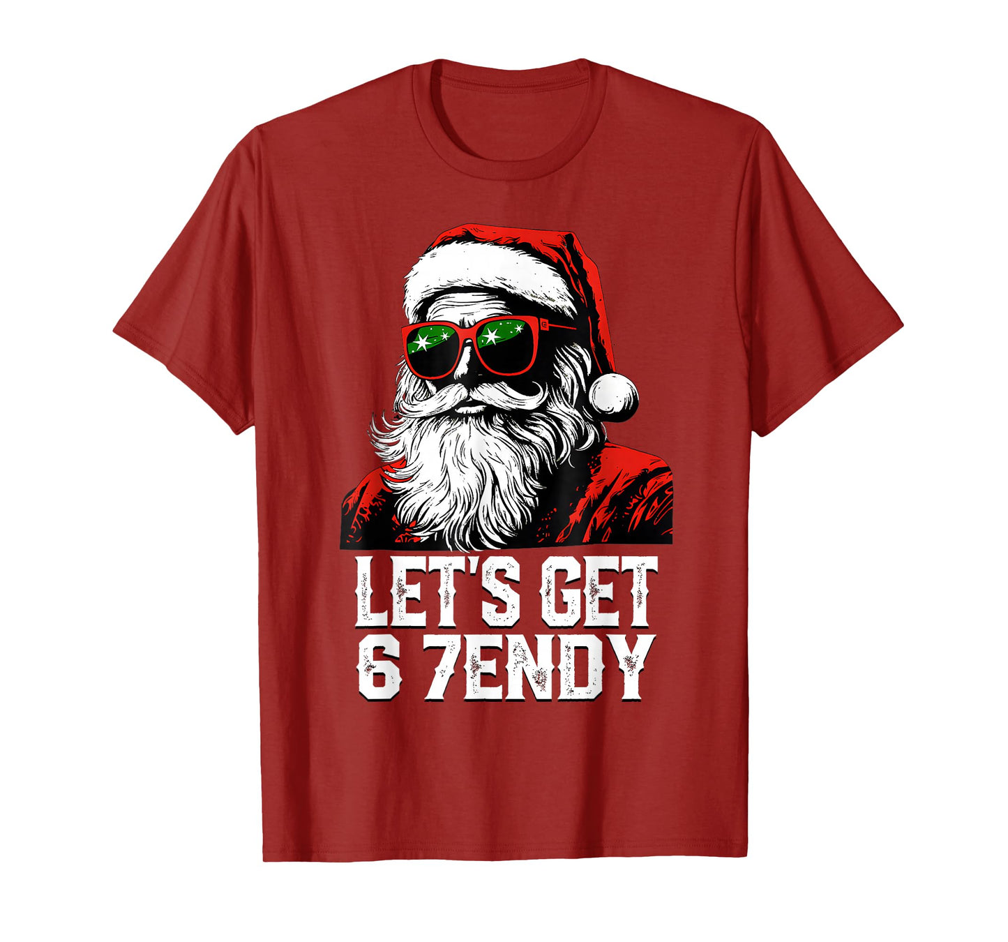 67 Six Seven 6 7endy Let's get Sendy Meme Santa Christmas T-Shirt
