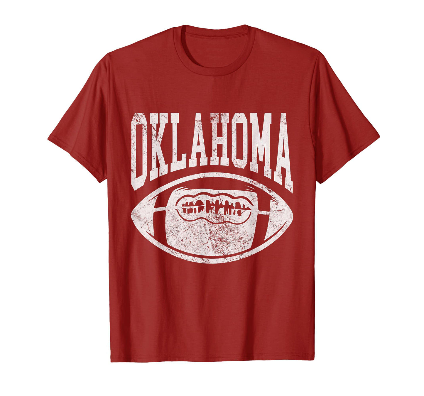 Oklahoma Football OK Football Fan Distressed T-Shirt