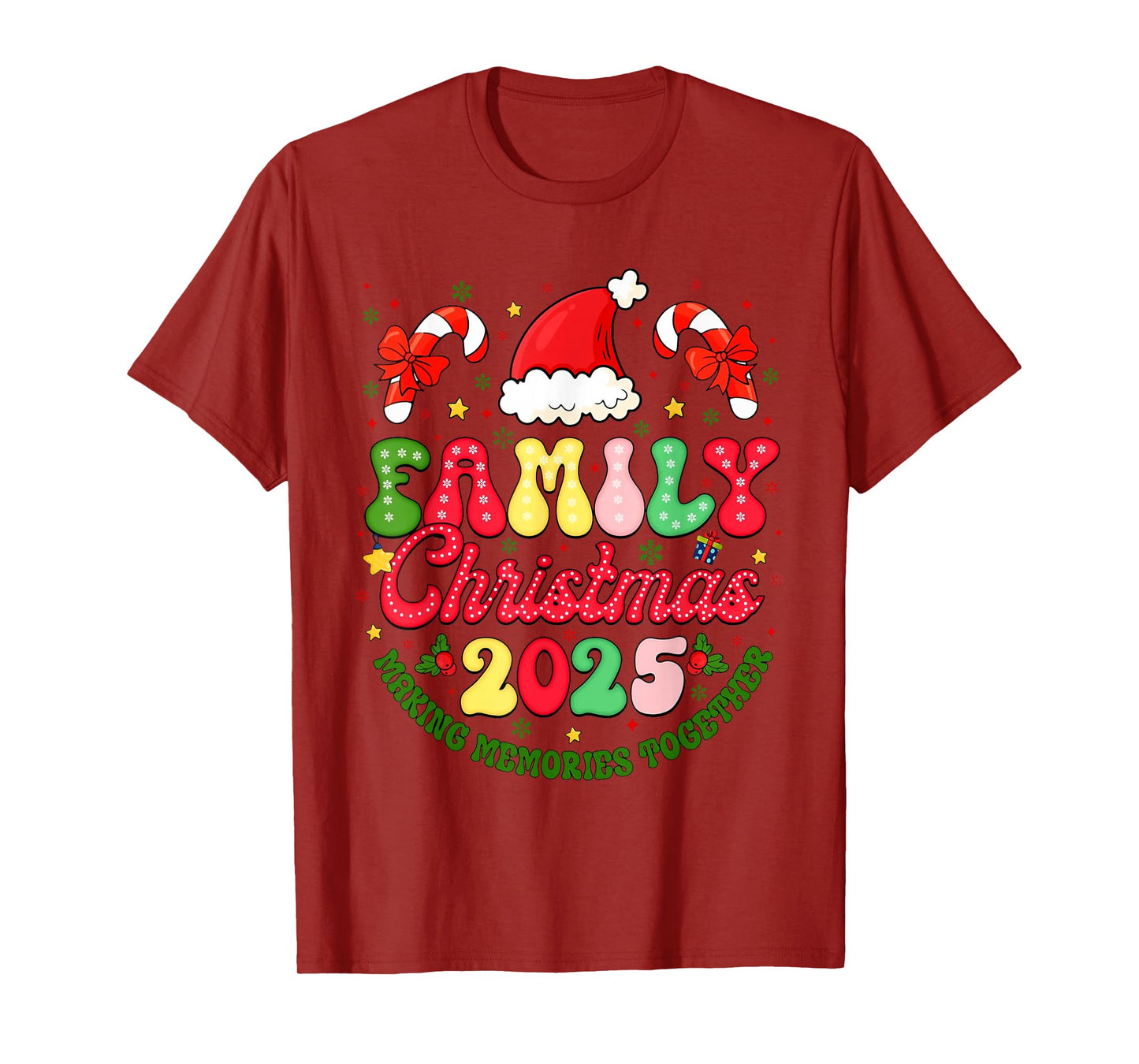 Family Christmas 2025 Making Memories Together Xmas Matching T-Shirt
