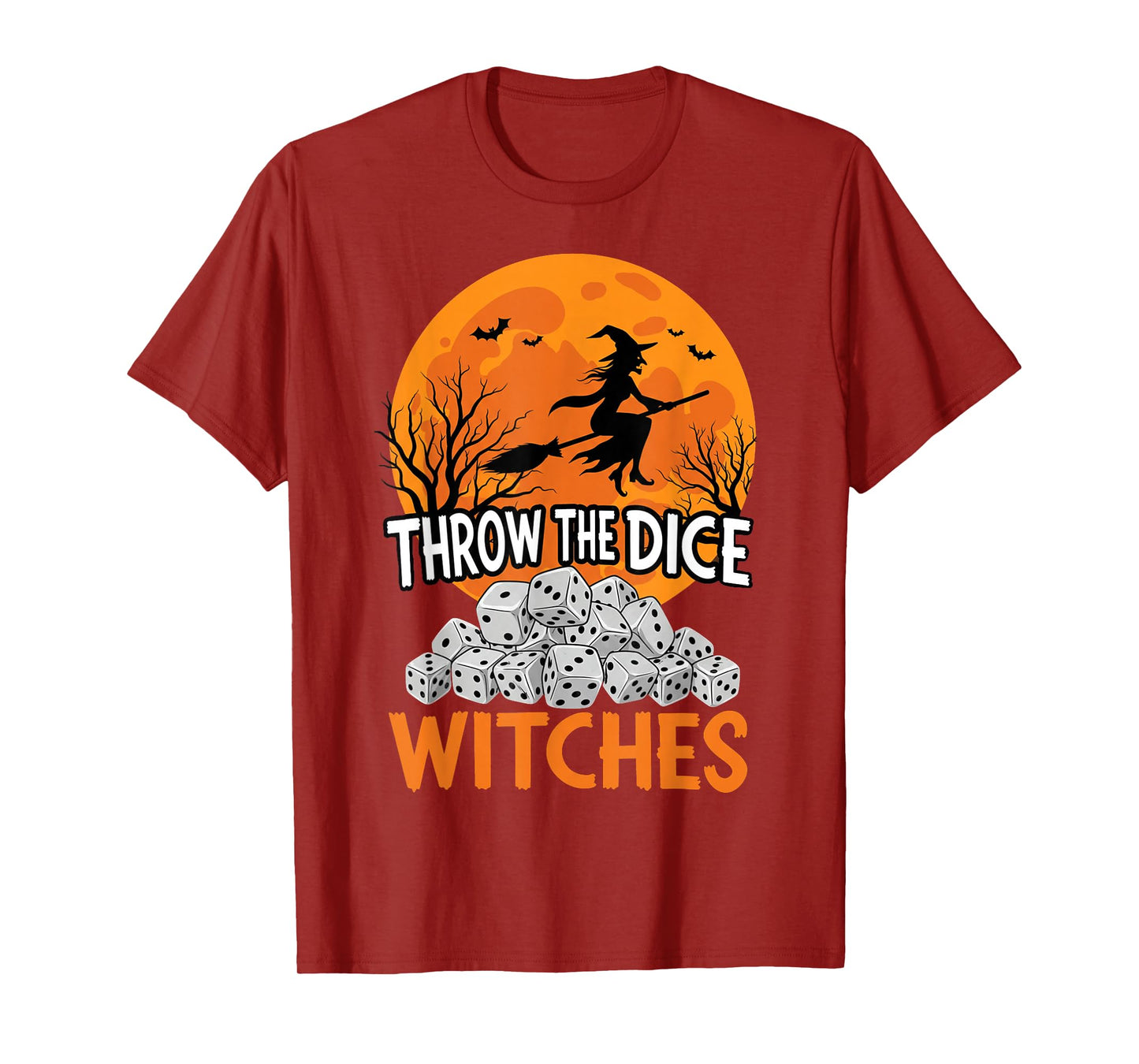 Halloween Bunco Throw The Dice Witches Bunco Dice Game Women T-Shirt