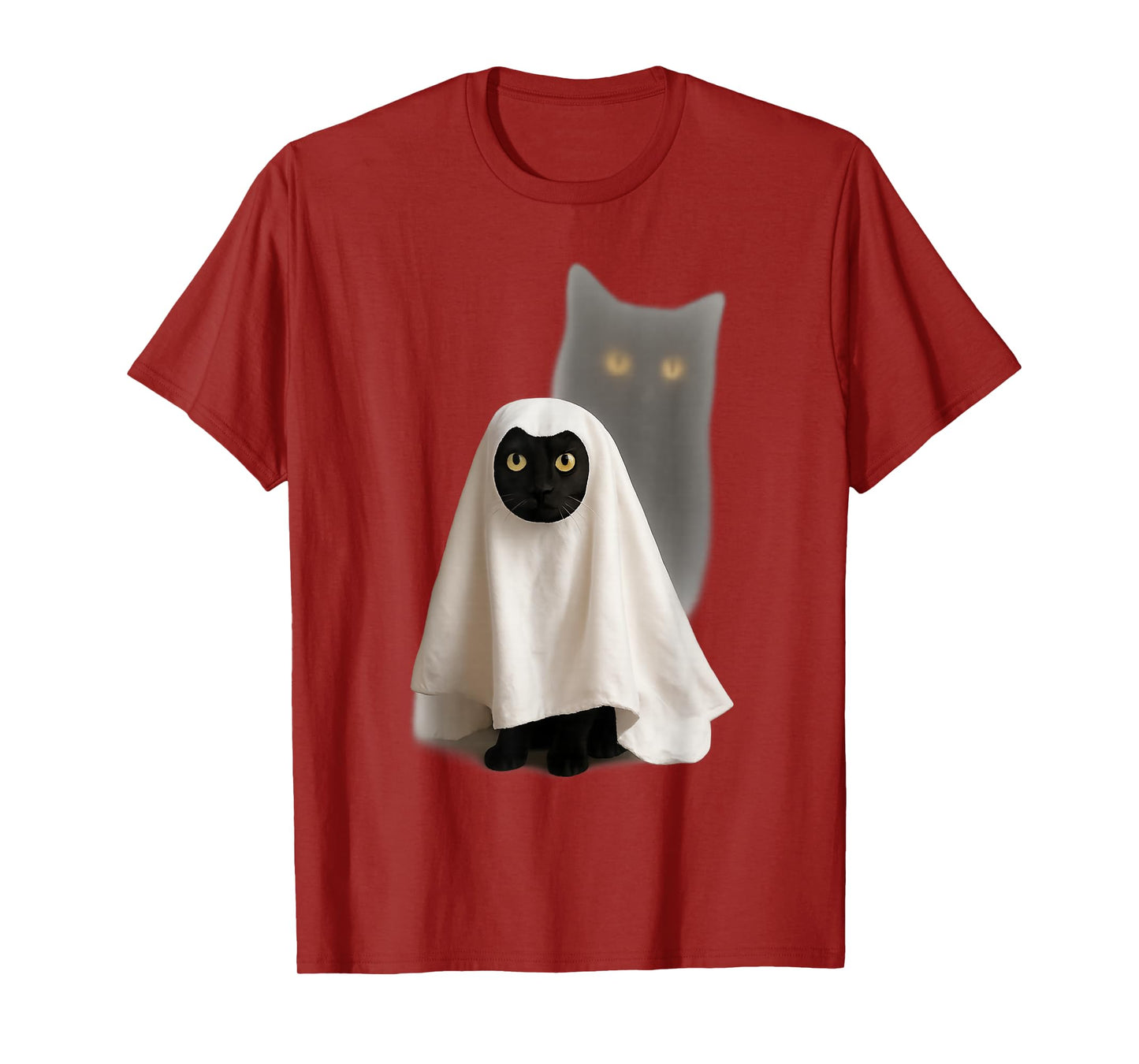Cute Funny Wizard Cat Ghost Weird Kitten Cat Meme Halloween T-Shirt