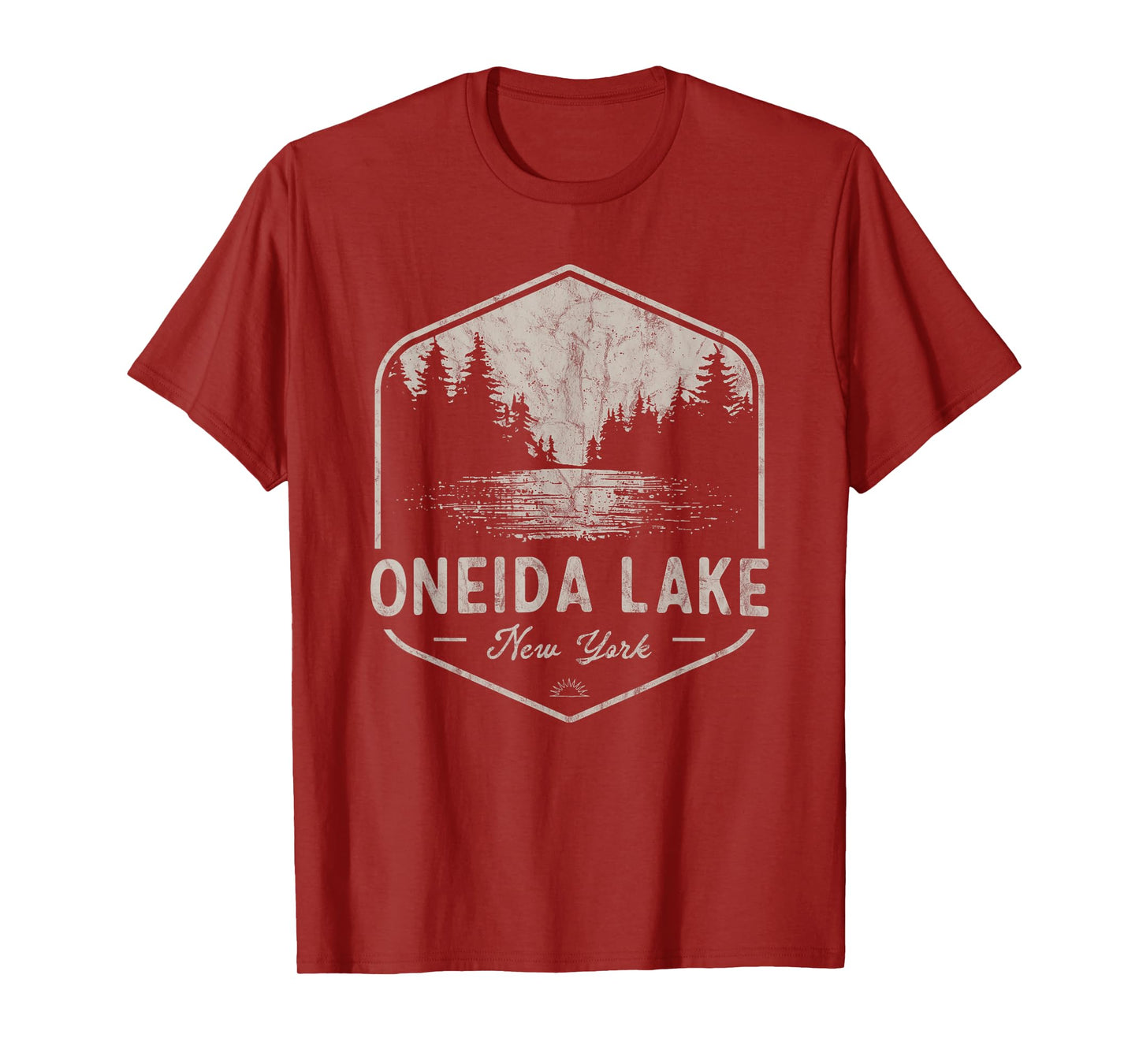 Oneida Lake New York Outdoors Vintage T-Shirt