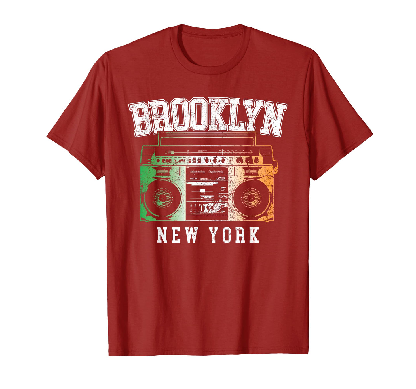 Brooklyn NYC - New York City Irish Flag Boombox T-Shirt
