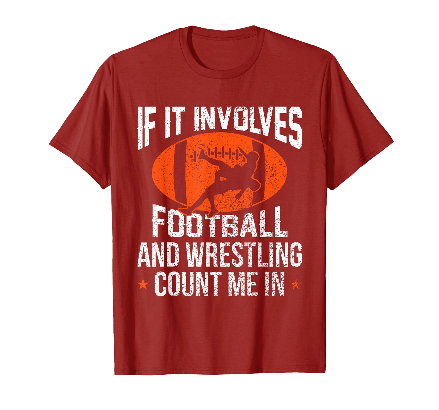 Funny Football Designs For Kids Women - Men Tee Unisex-Adult T-Shirt Football-Wrestling-Design T-Shirt Black Short Sleeve Small