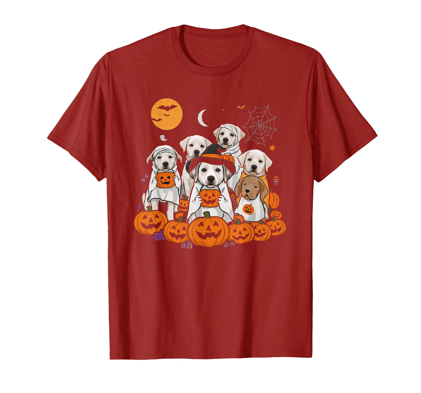 Cute Mummy Witch Ghost Halloween Dog Costume Men Women Kids T-Shirt