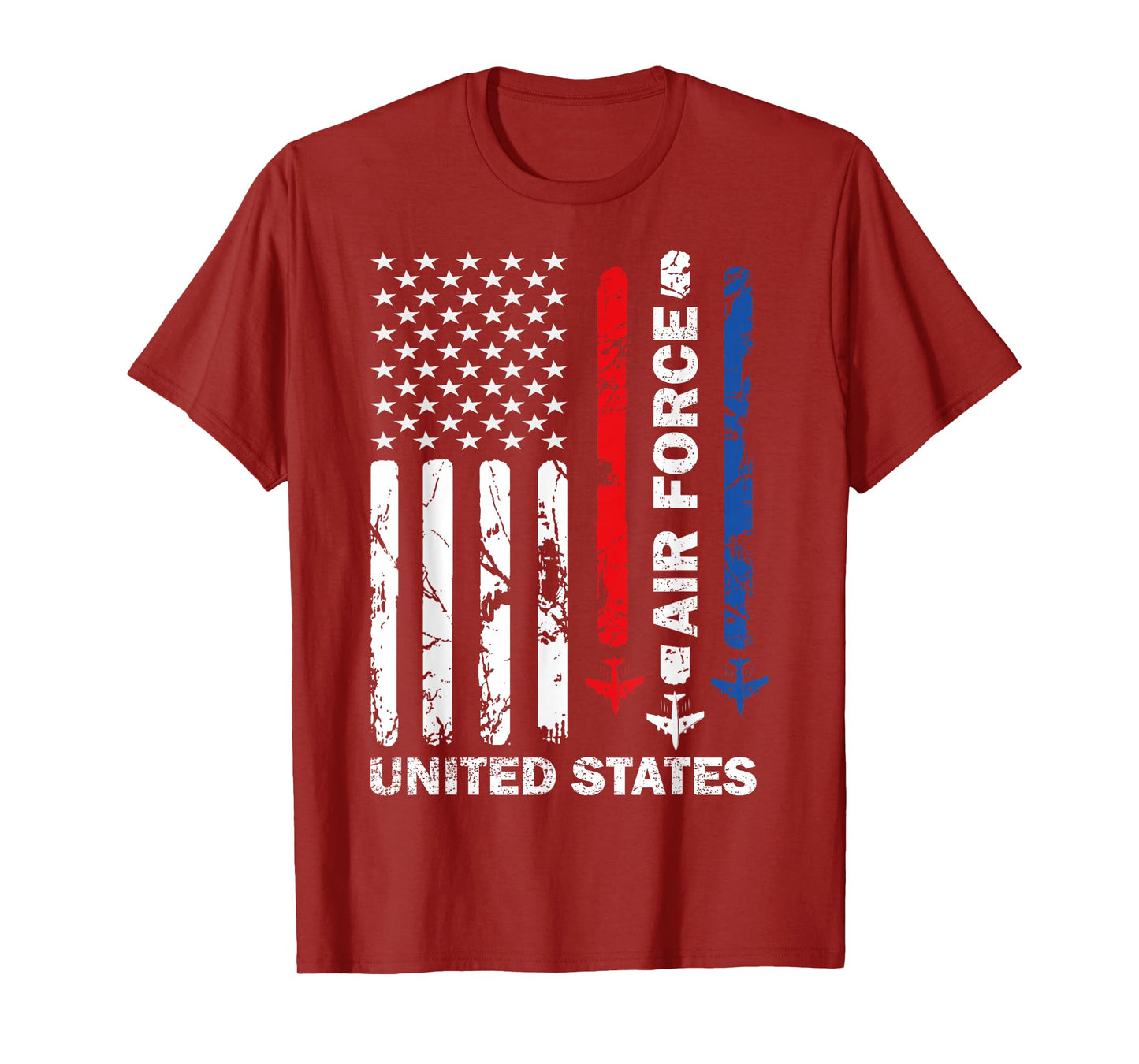 United States Air Force American Vintage USA Flag Patriotic T-Shirt