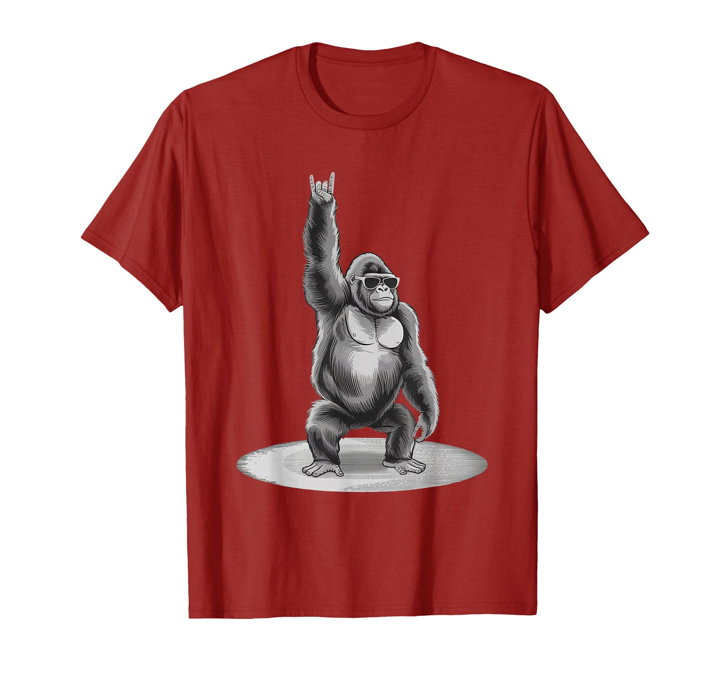 Gorilla Rock Music Boys Kids Men Gorilla Vintage Animal T-Shirt