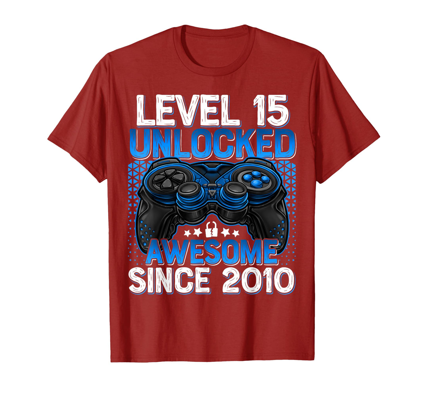 Level 15 Unlocked 15 Year Old Gifts Boys 15th Birthday Boy T-Shirt