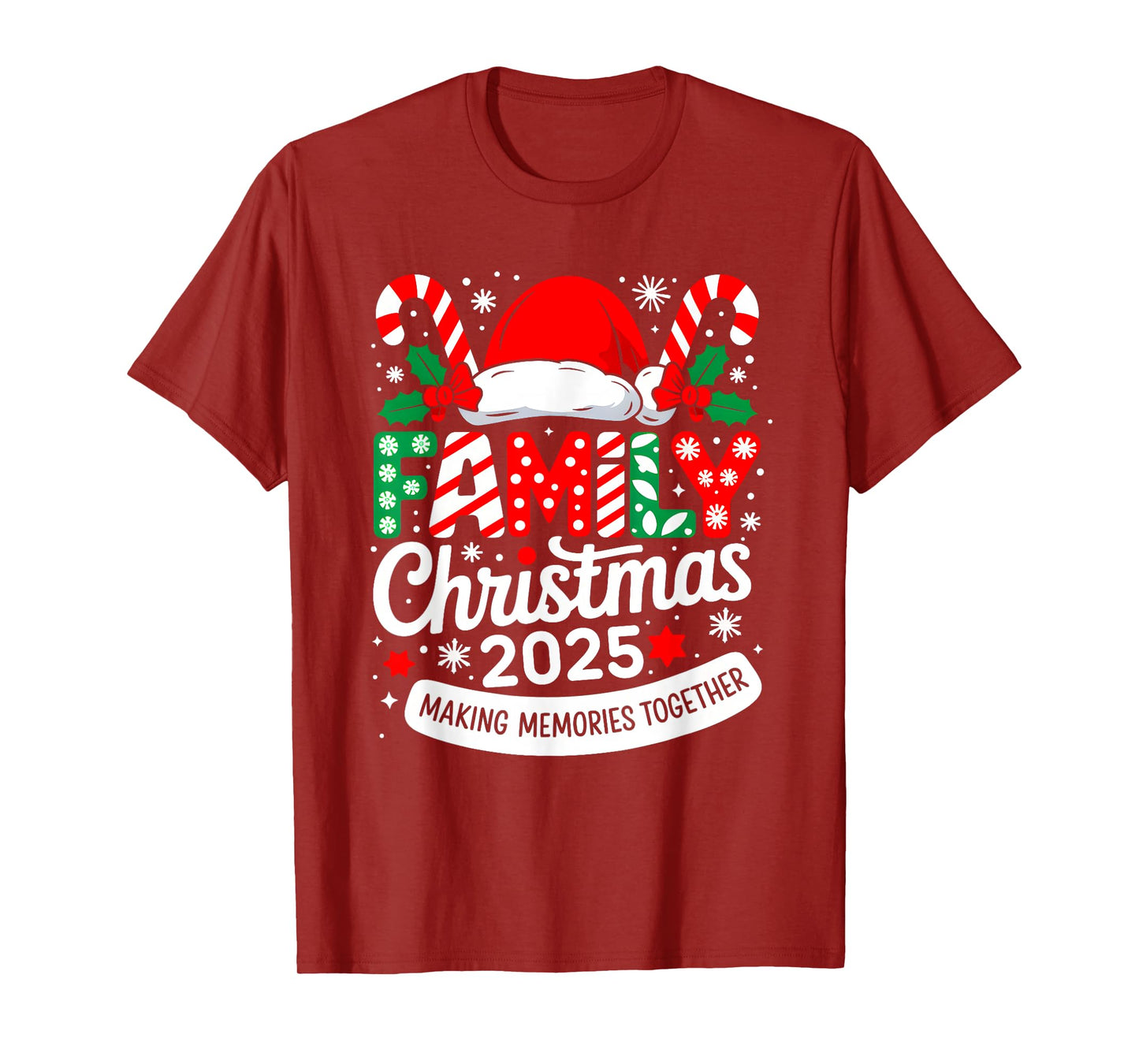 Family Christmas 2025 Matching Costume Together Xmas Squad T-Shirt