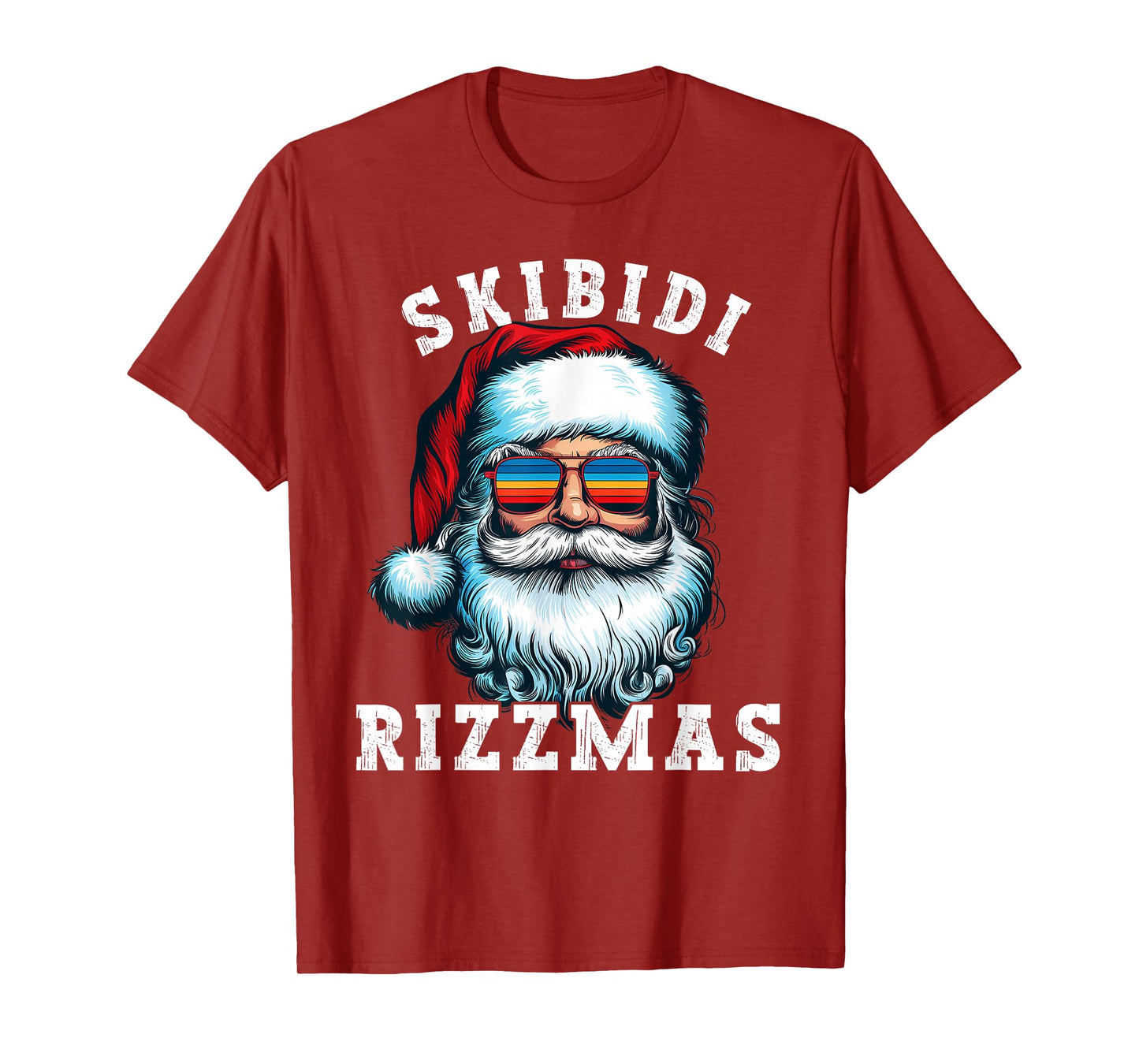 Skibidi Rizzmas Shirt Funny Merry Rizzmas Santa Christmas T-Shirt
