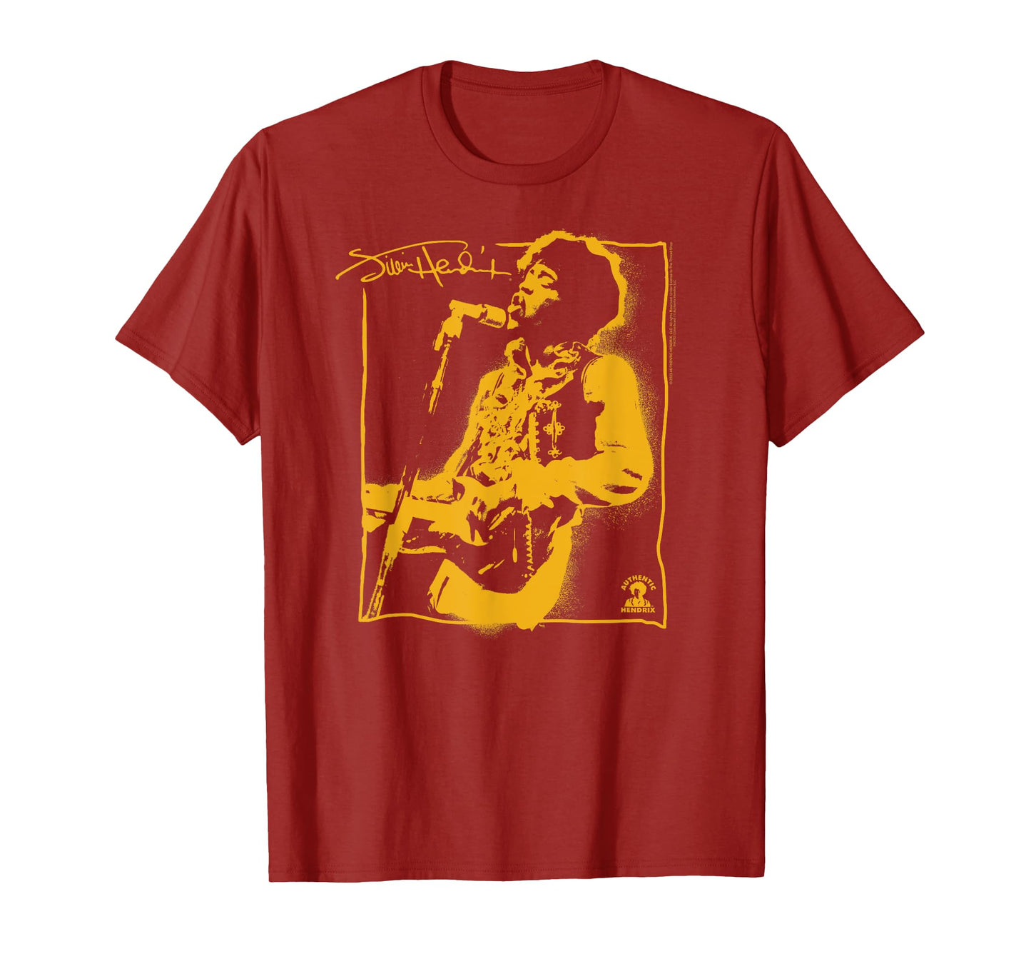 Jimi Hendrix Spray Paint Graffiti Portrait Vintage Band T-Shirt