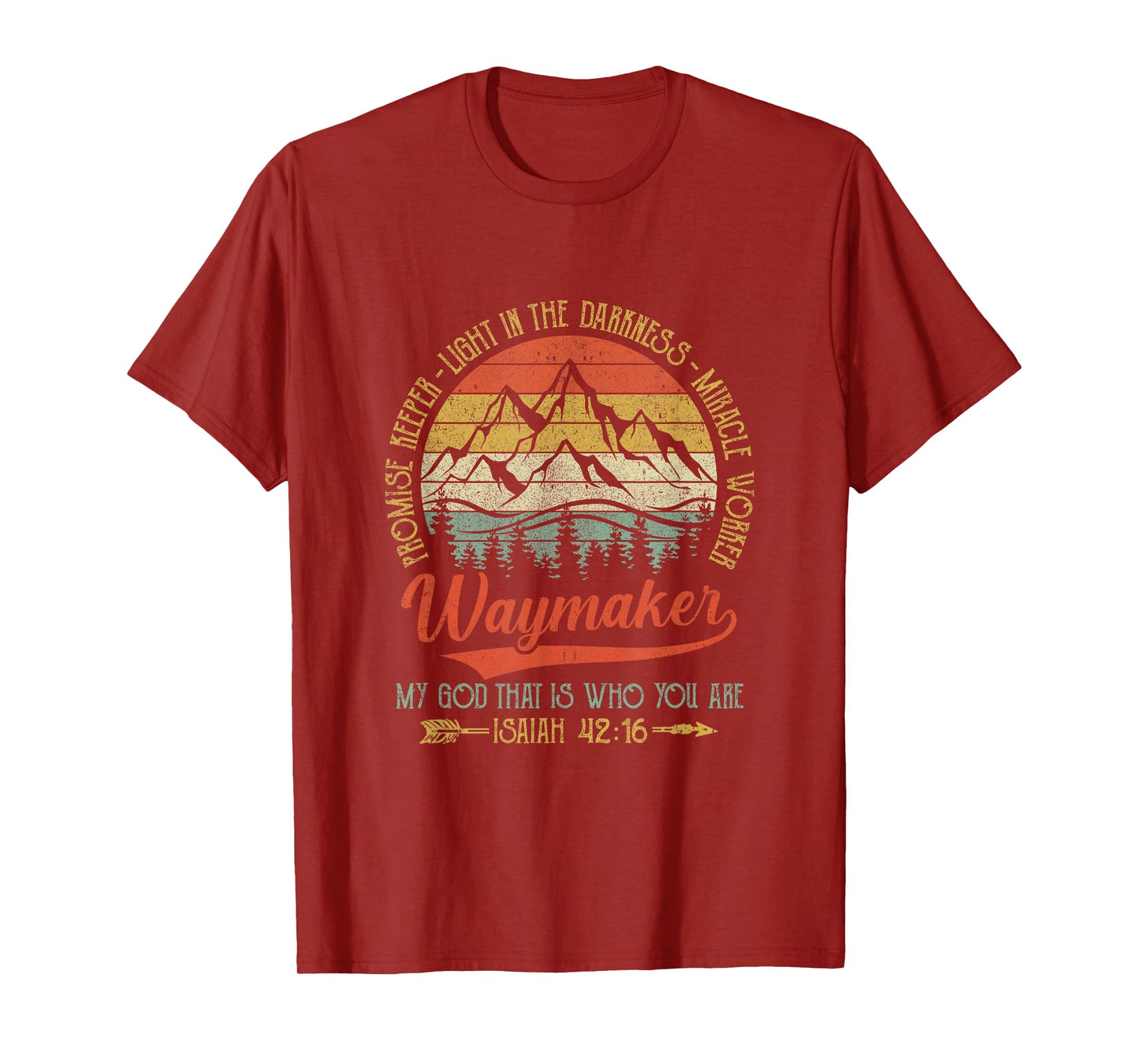 Waymaker Miracle Worker Promise Keeper Christian T-Shirt