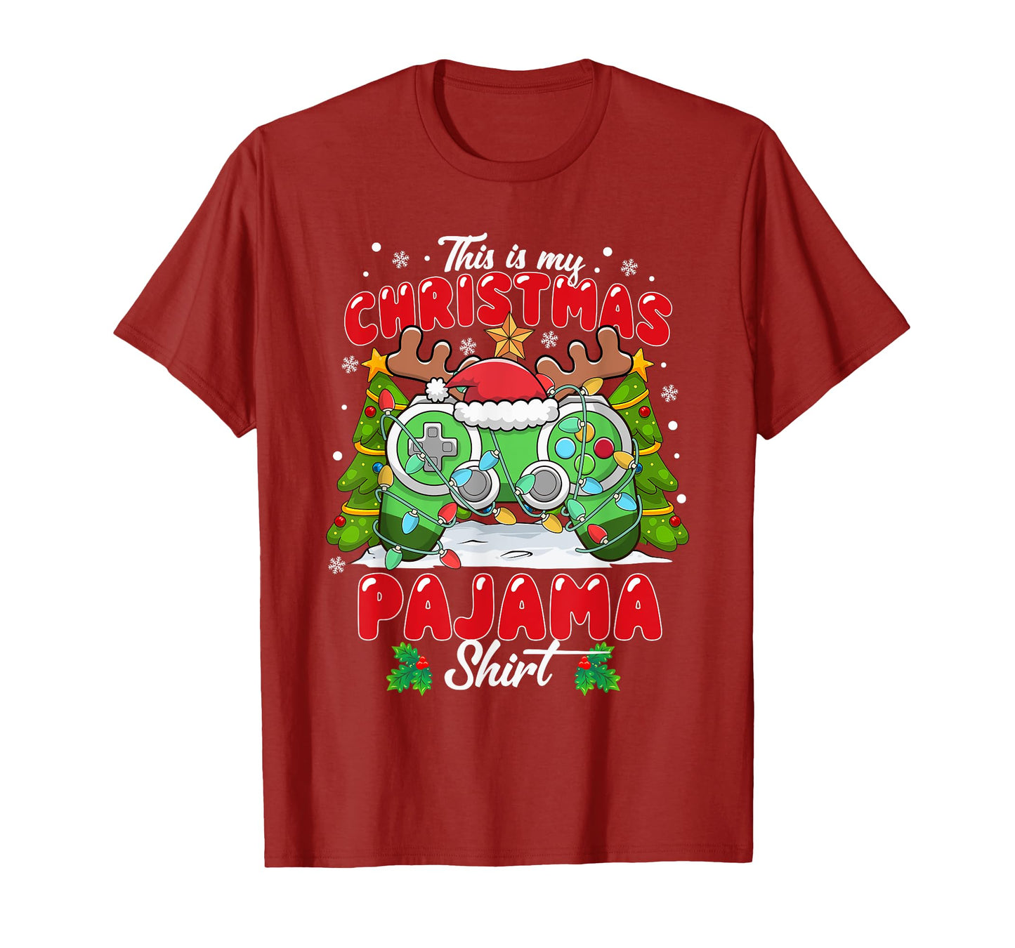 This is My Christmas Pajama Video Game Gamer Men Boys Kids T-Shirt