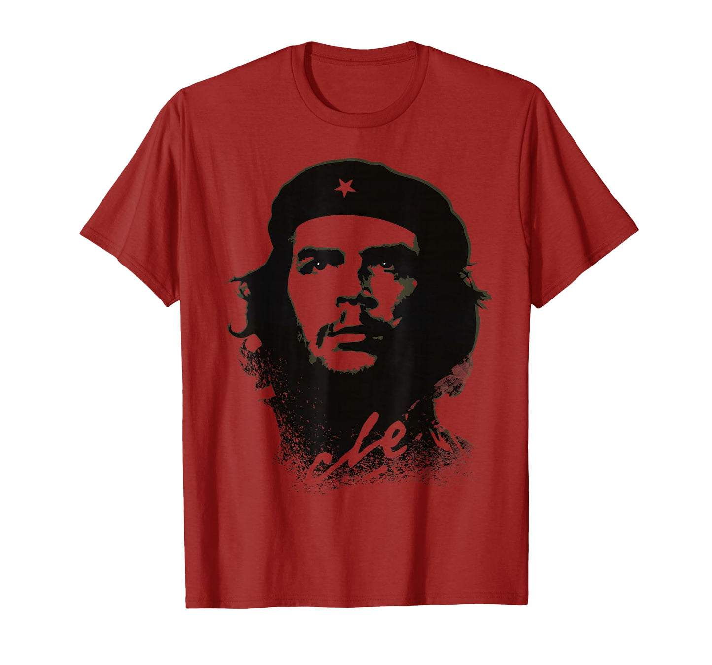Che Guevara Shirt Revolution Rebel Cuba Olive Military Green T-Shirt