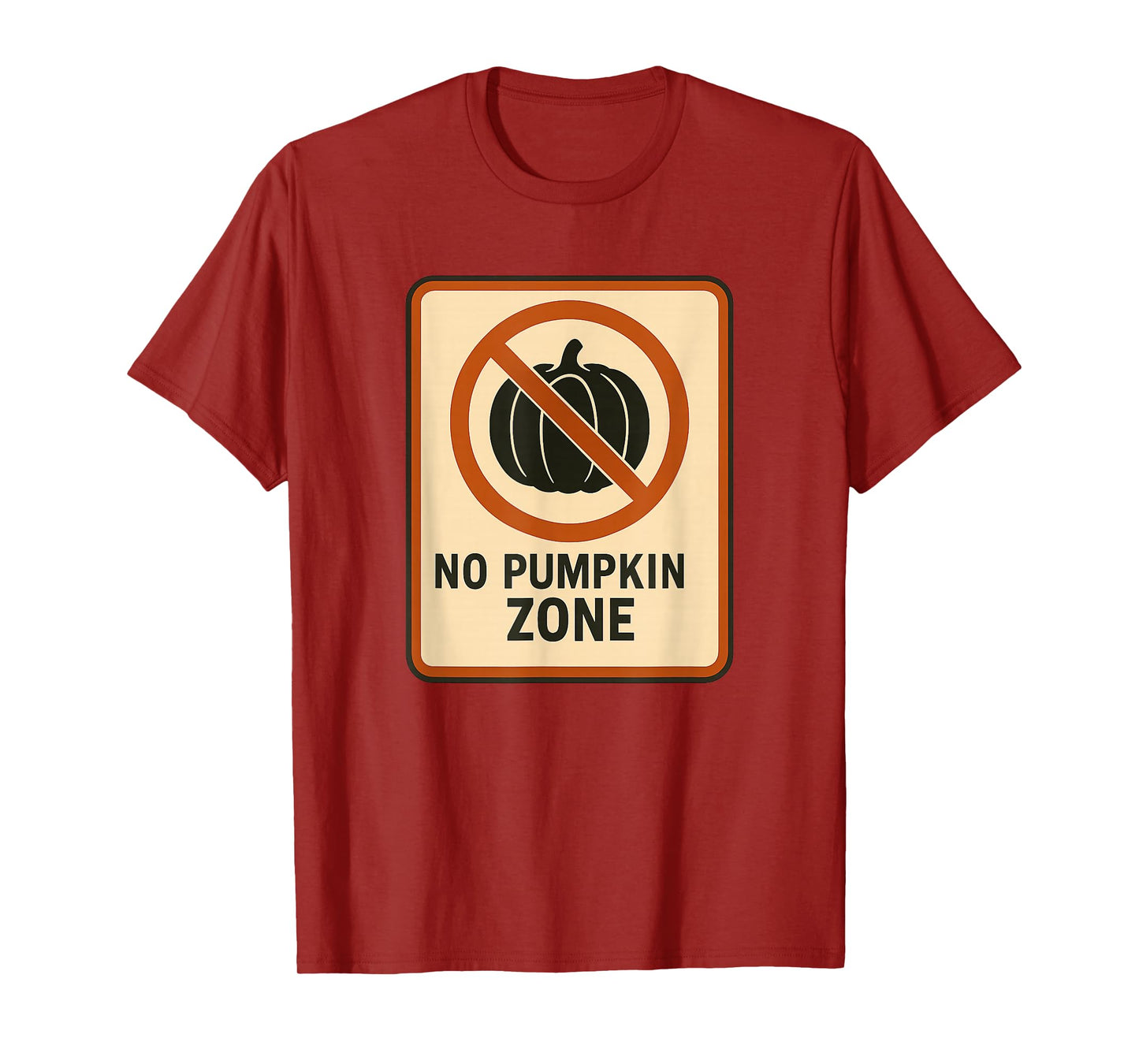 No Pumpkin Zone Halloween Design Scary Spooky Ghost Costume T-Shirt