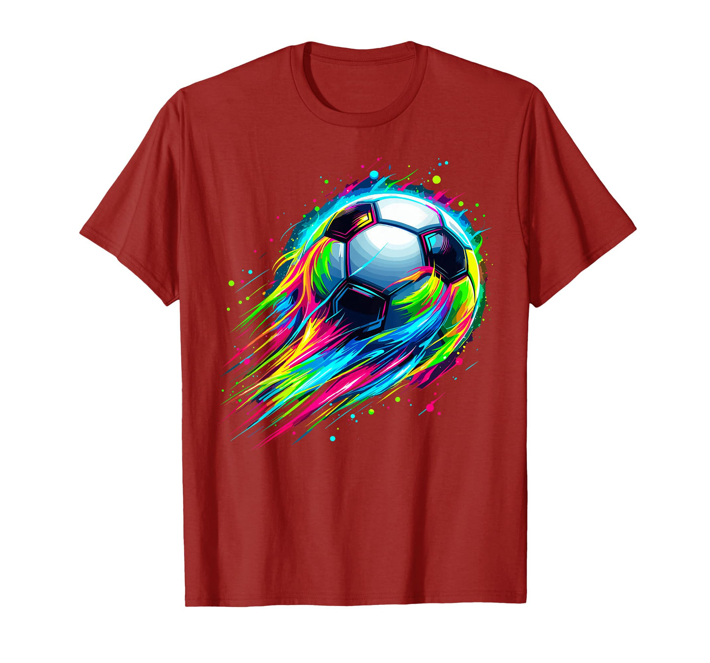 Soccer Colorful Tie Dye Soccer Ball T-Shirt