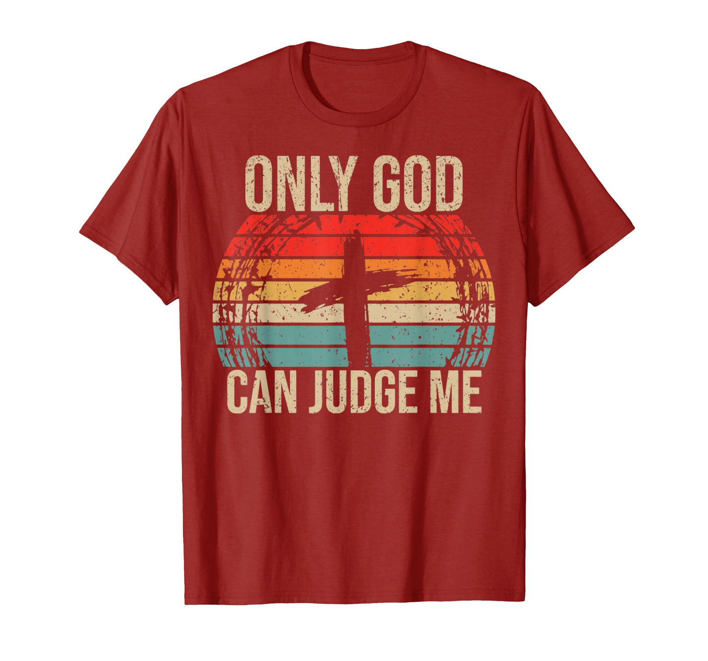 Vintage Only God Can Judge Me, Christian, Jesus Christ, T-Shirt