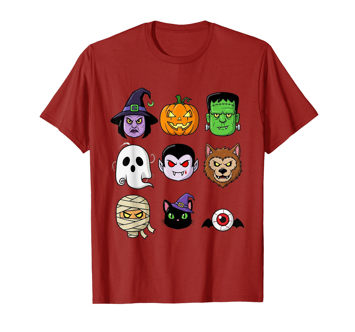 Halloween Building Brick Head Pumpkin Ghost Zombie Funny T-Shirt