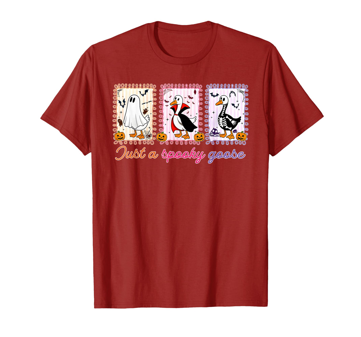 Just A Spooky Goose Halloween Silly Goose Funny Halloween T-Shirt