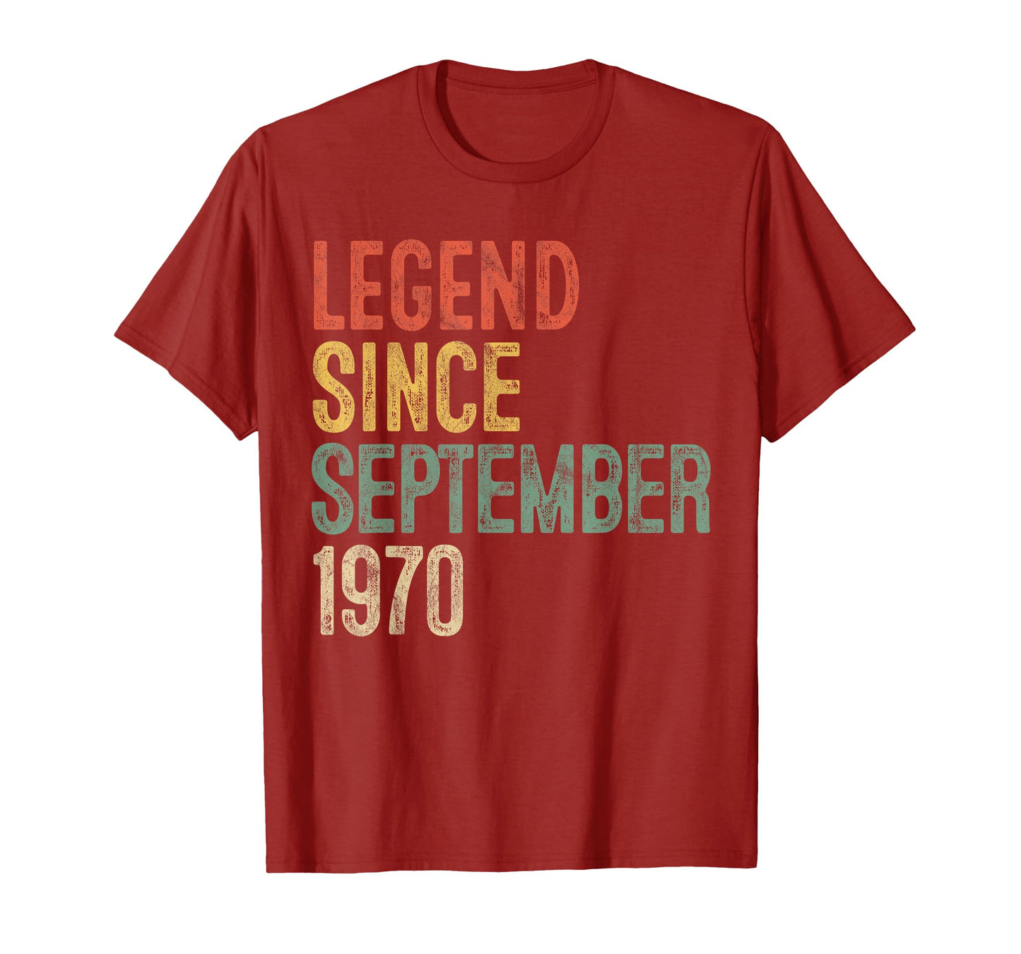 Legend 1970 55th Birthday Gifts for Men Women 55 Year Old T-Shirt