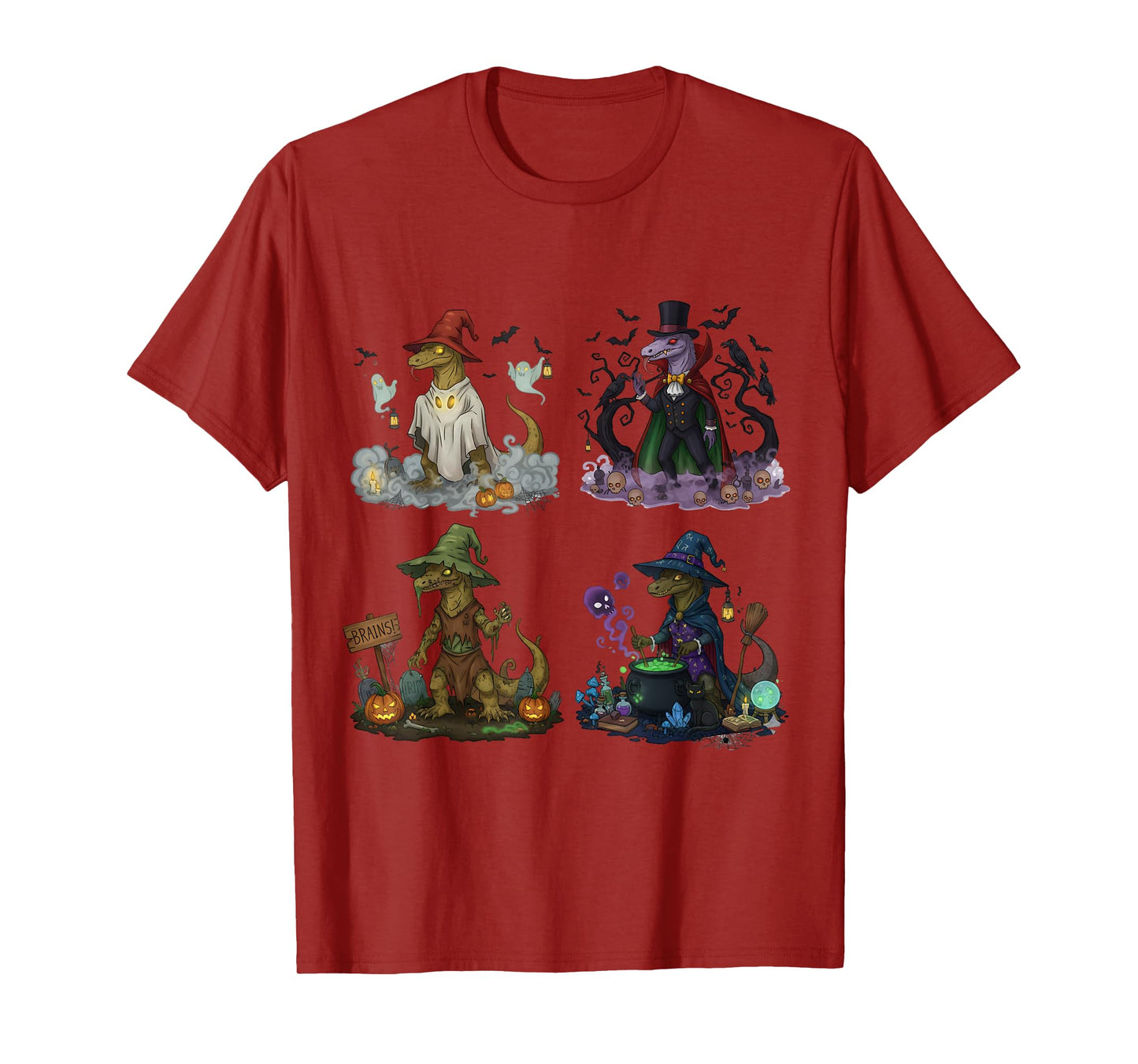 Komodo Spooky Vampire Witch Boo Zombie Cute Halloween Boys T-Shirt
