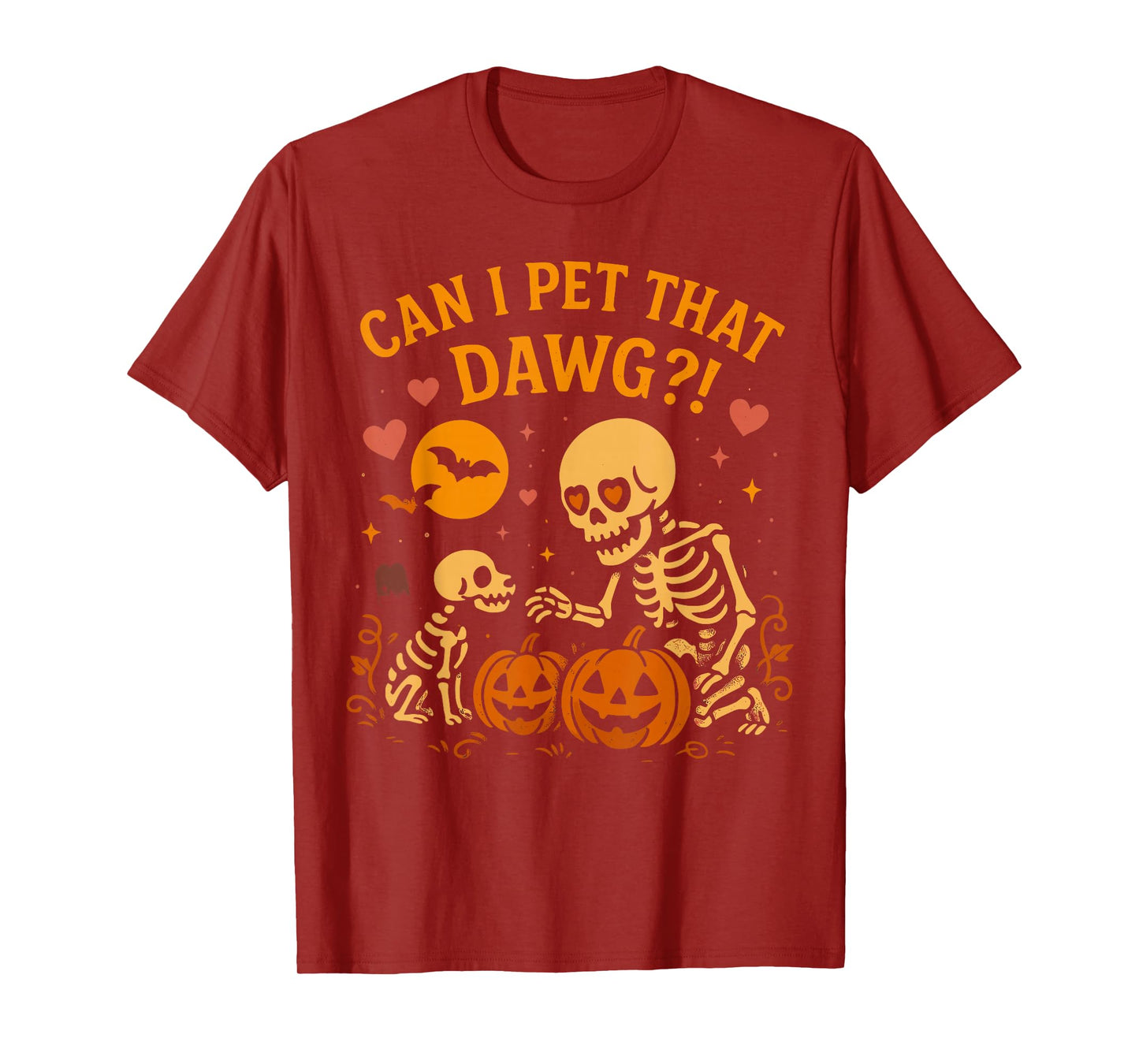 Can I Pet That Dawg Funny Skeleton Dog Lover T-Shirt