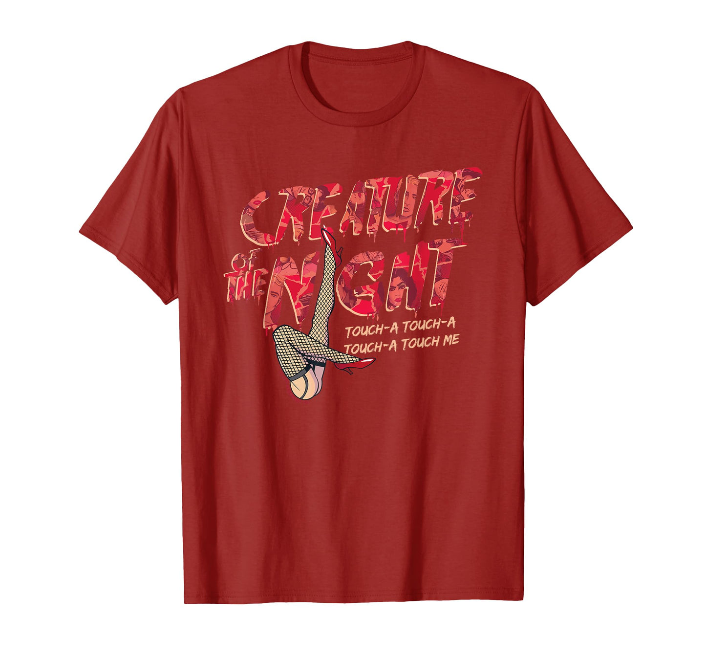 Rocky Horror Show Creature Of The Night Legs Touch-A Light T-Shirt