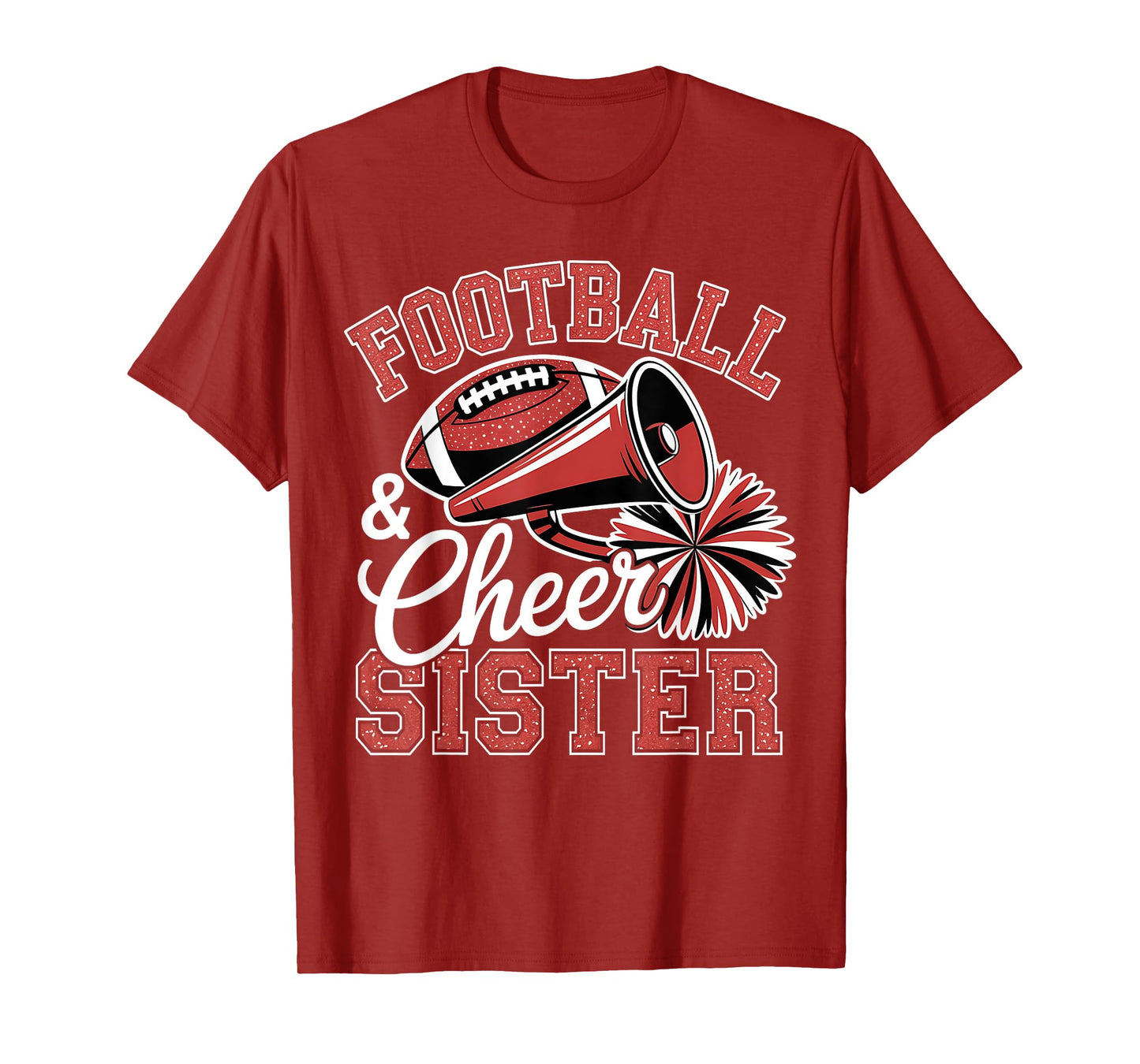 Football Cheer Sister for Women Men Vintage Cheerleader T-Shirt