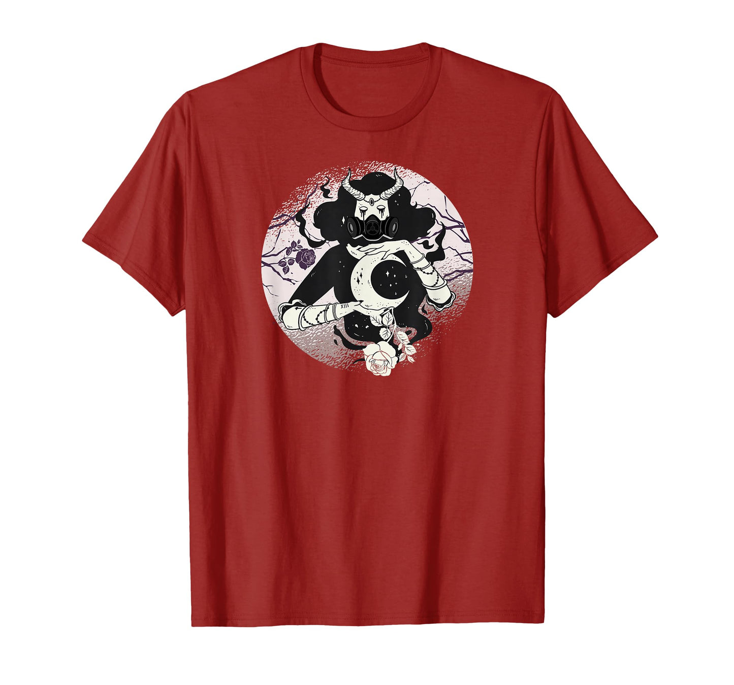 Occult Moon Rose Witchcraft Witch Cyber Gothic T-Shirt