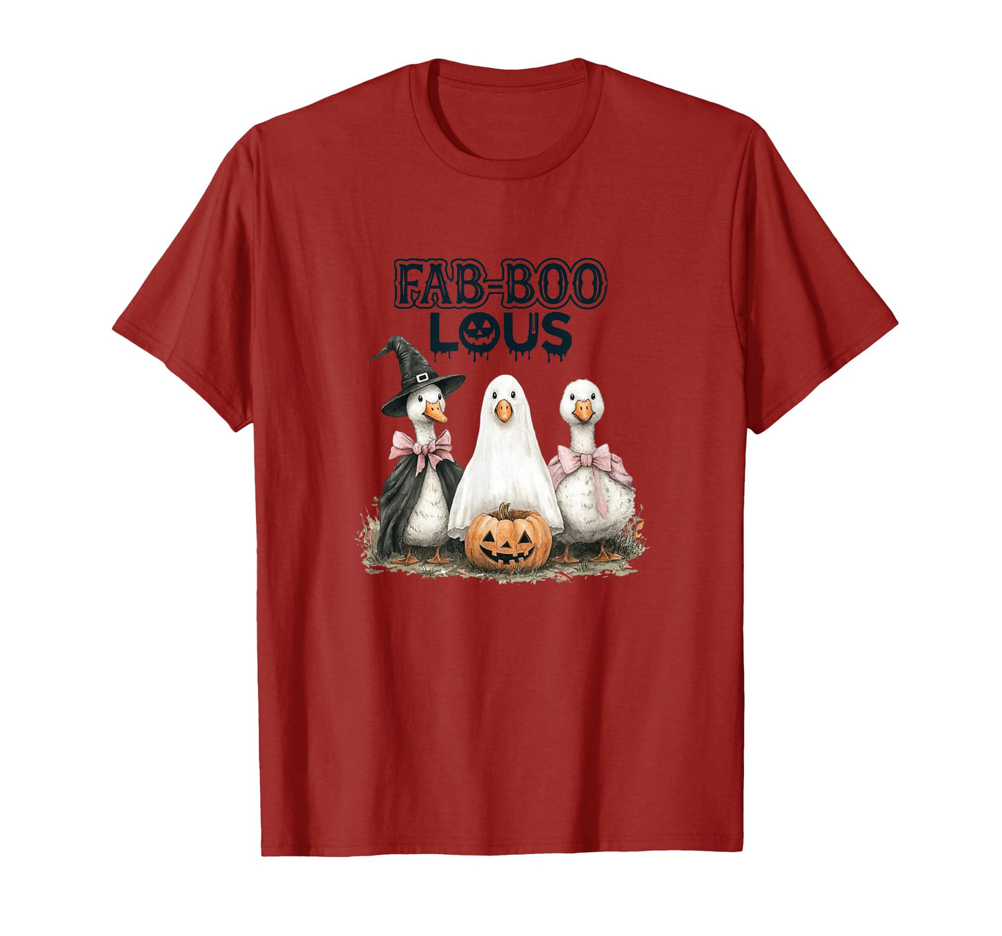 Funny Halloween Goose, Witch Ghost Cute Pet Costume T-Shirt