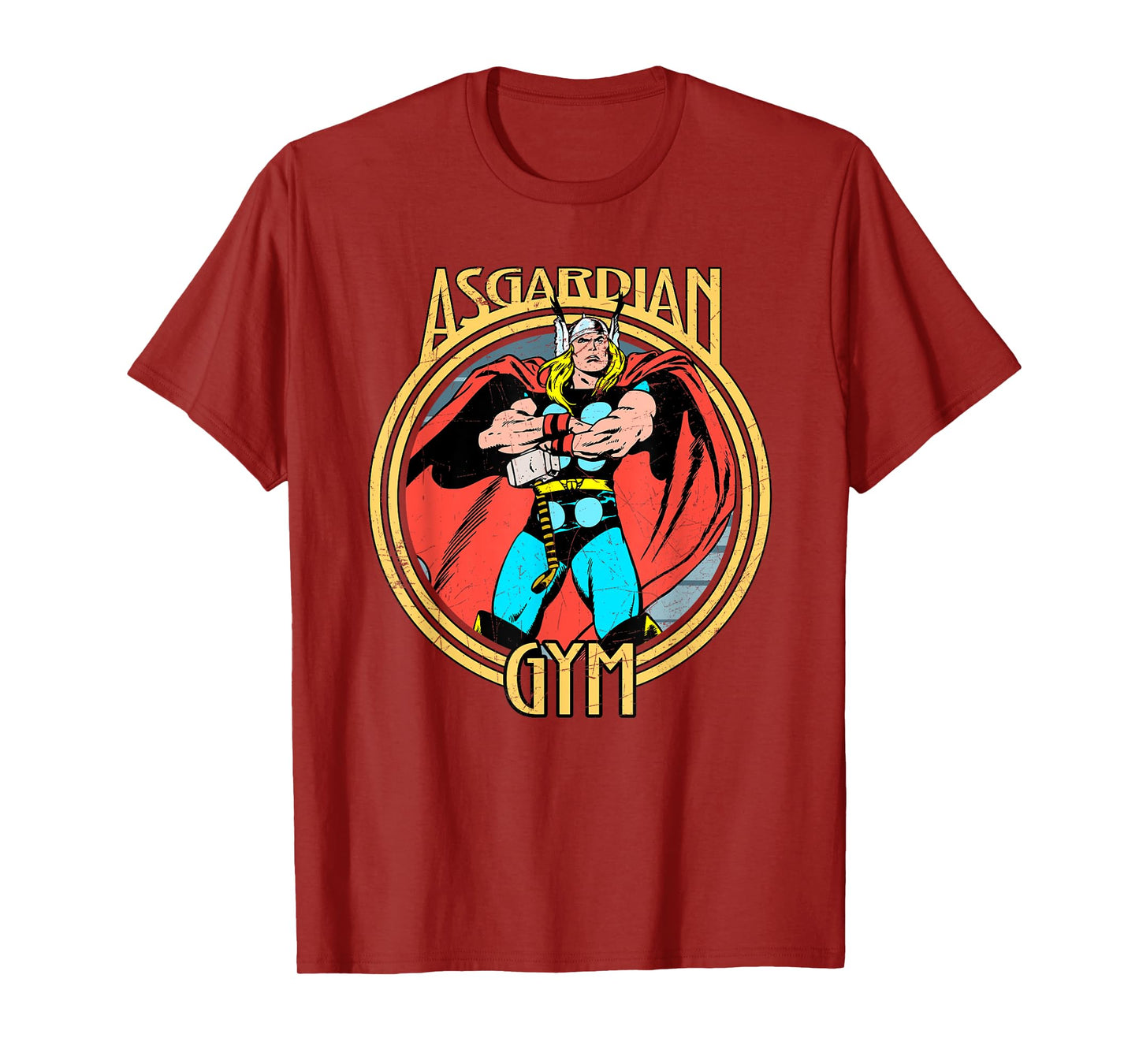 Marvel Thor Retro Comic Book Asgardian Gym T-Shirt