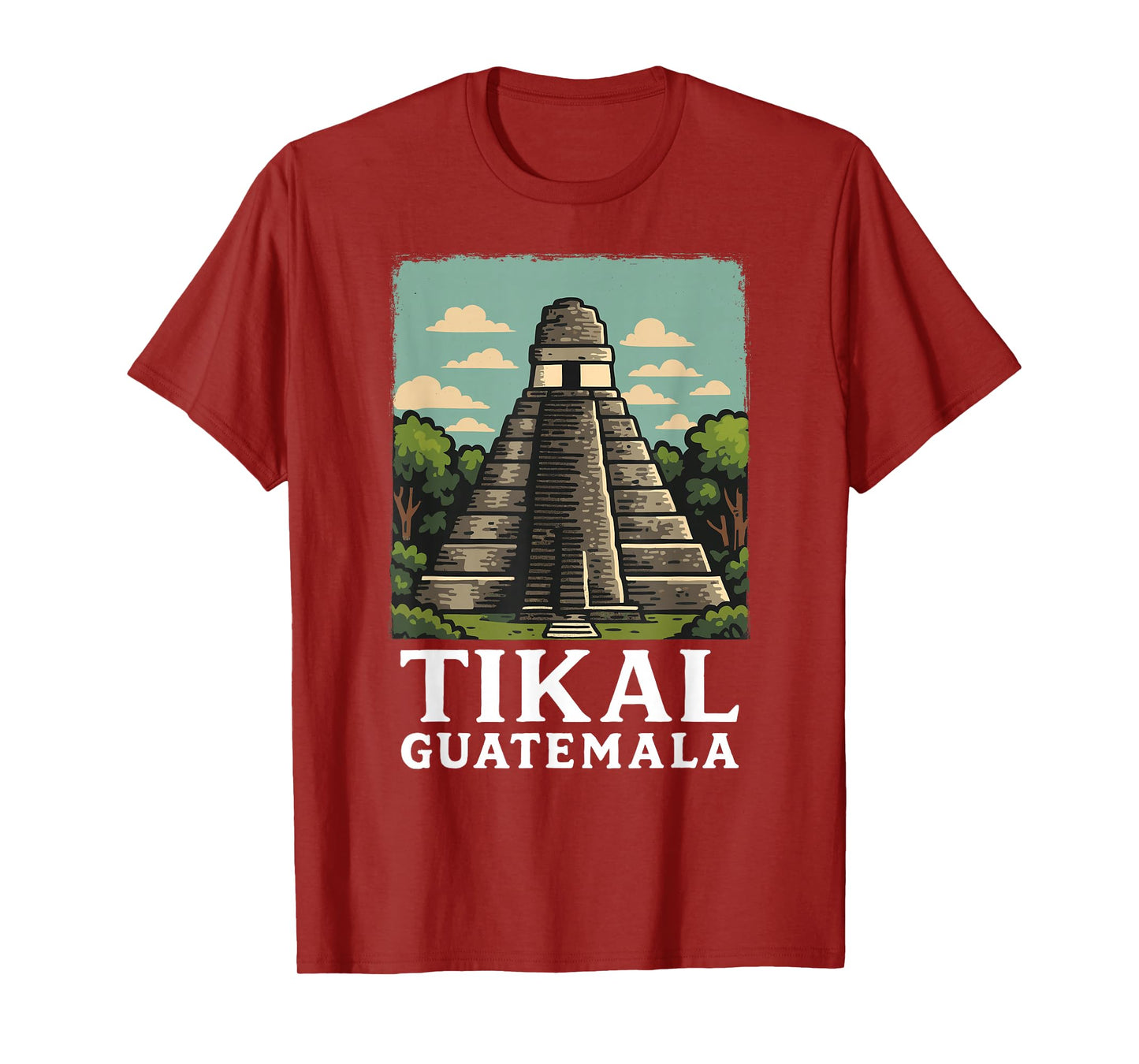 Guatemala Tikal Chapin Atitlan Maya Retro Guate Quetzal 502 T-Shirt