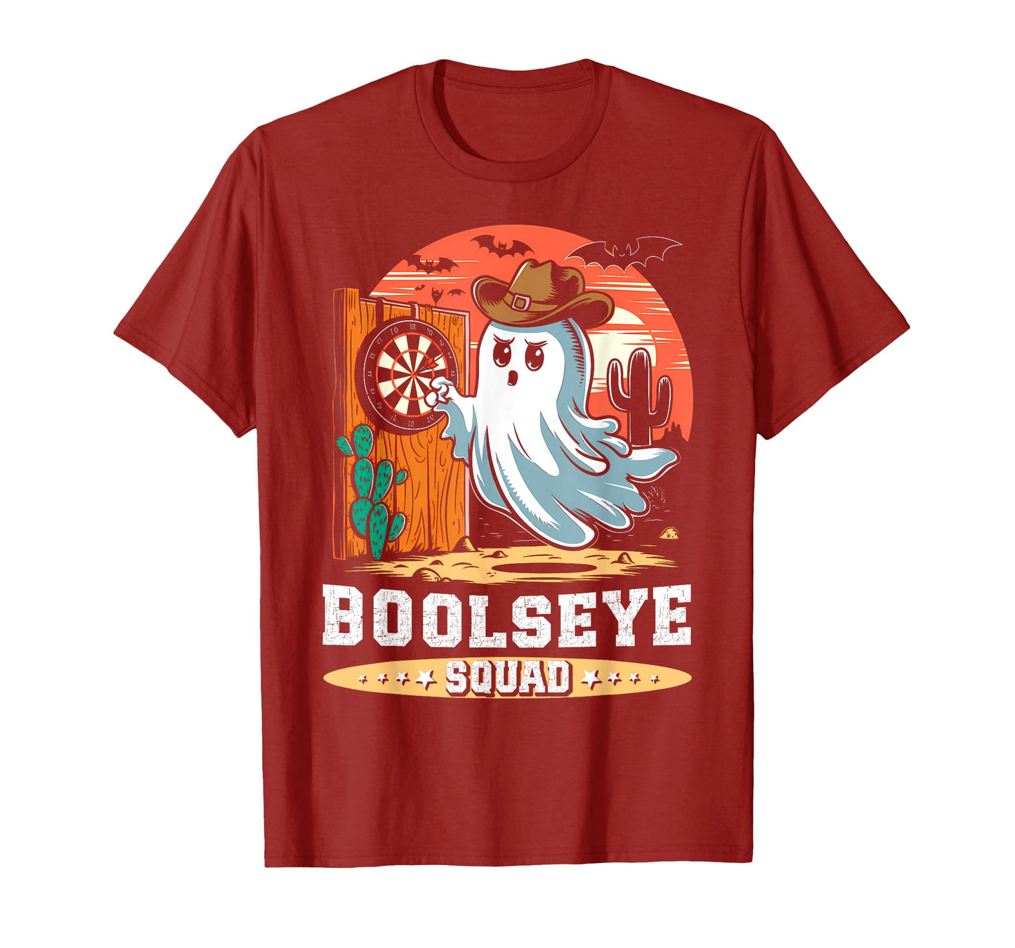 Boolseye Squad Halloween Darts Ghost Bullseye Player Darts T-Shirt