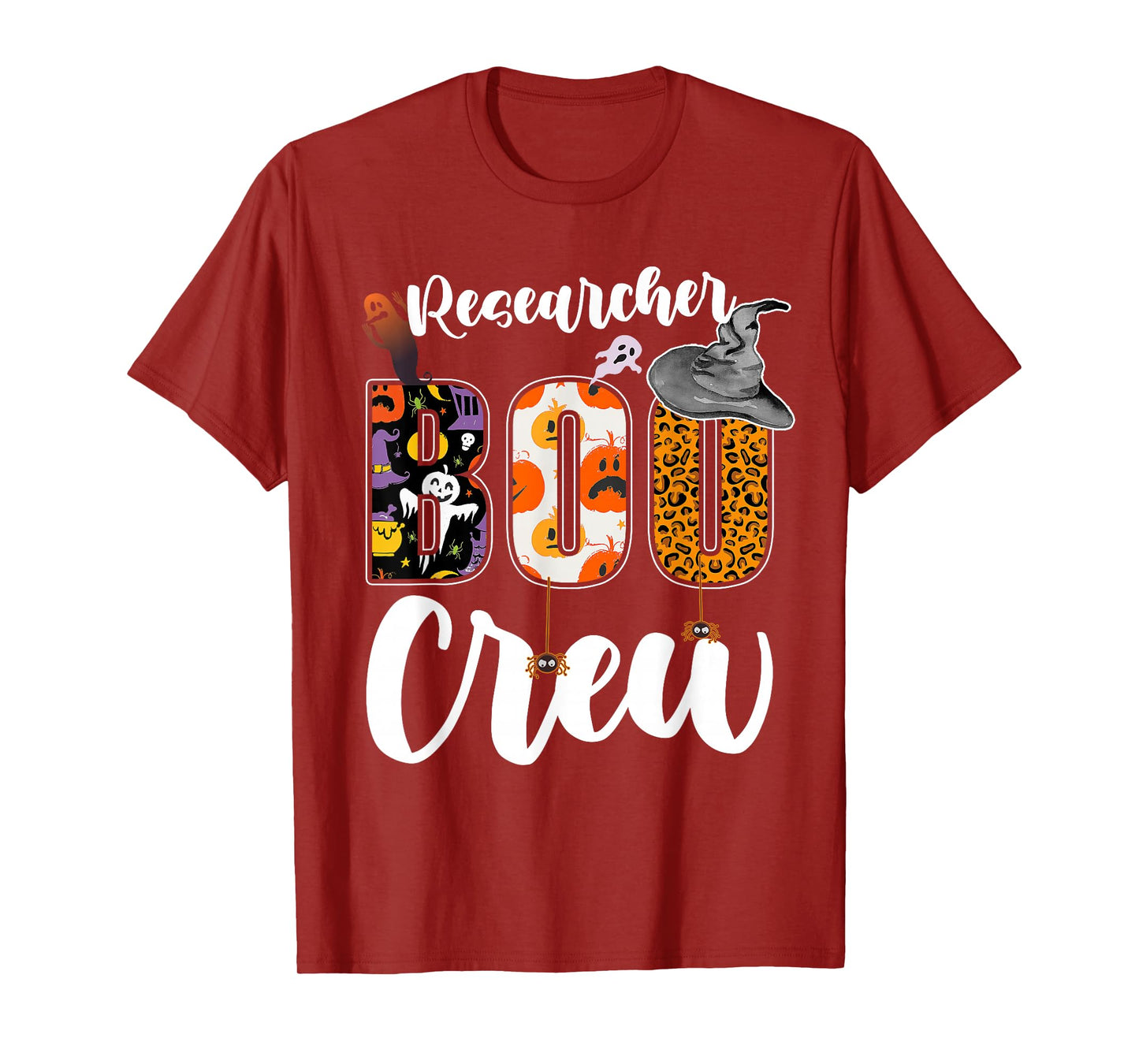 Researcher Boo Crew Halloween Match Research T-Shirt