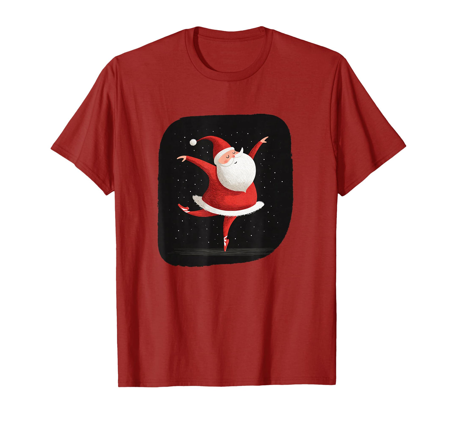 Nice Dancer Santa Claus Look in Tutu T-Shirt