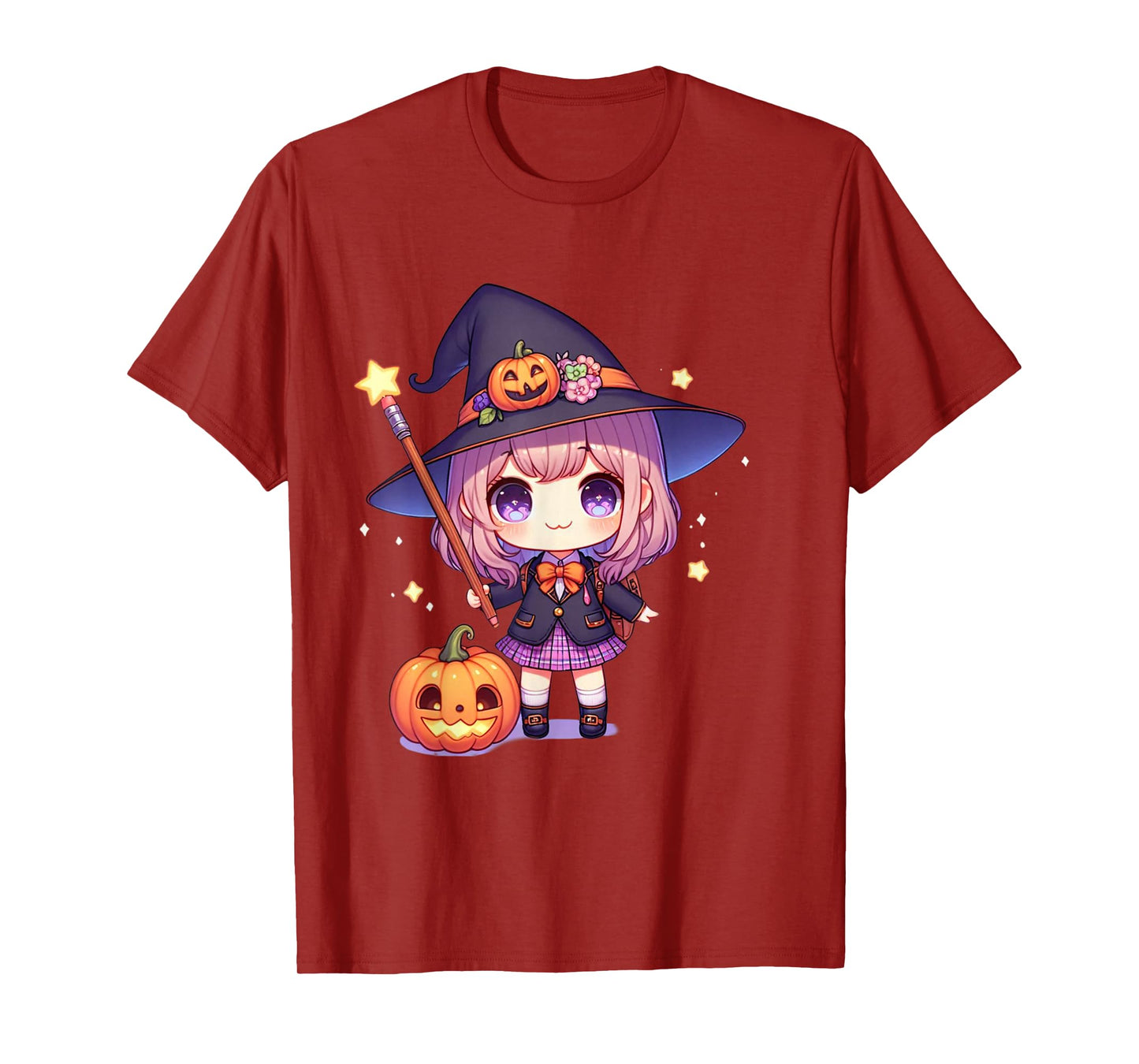 Cute Kawaii Halloween Witch Girl T-Shirt T-Shirt