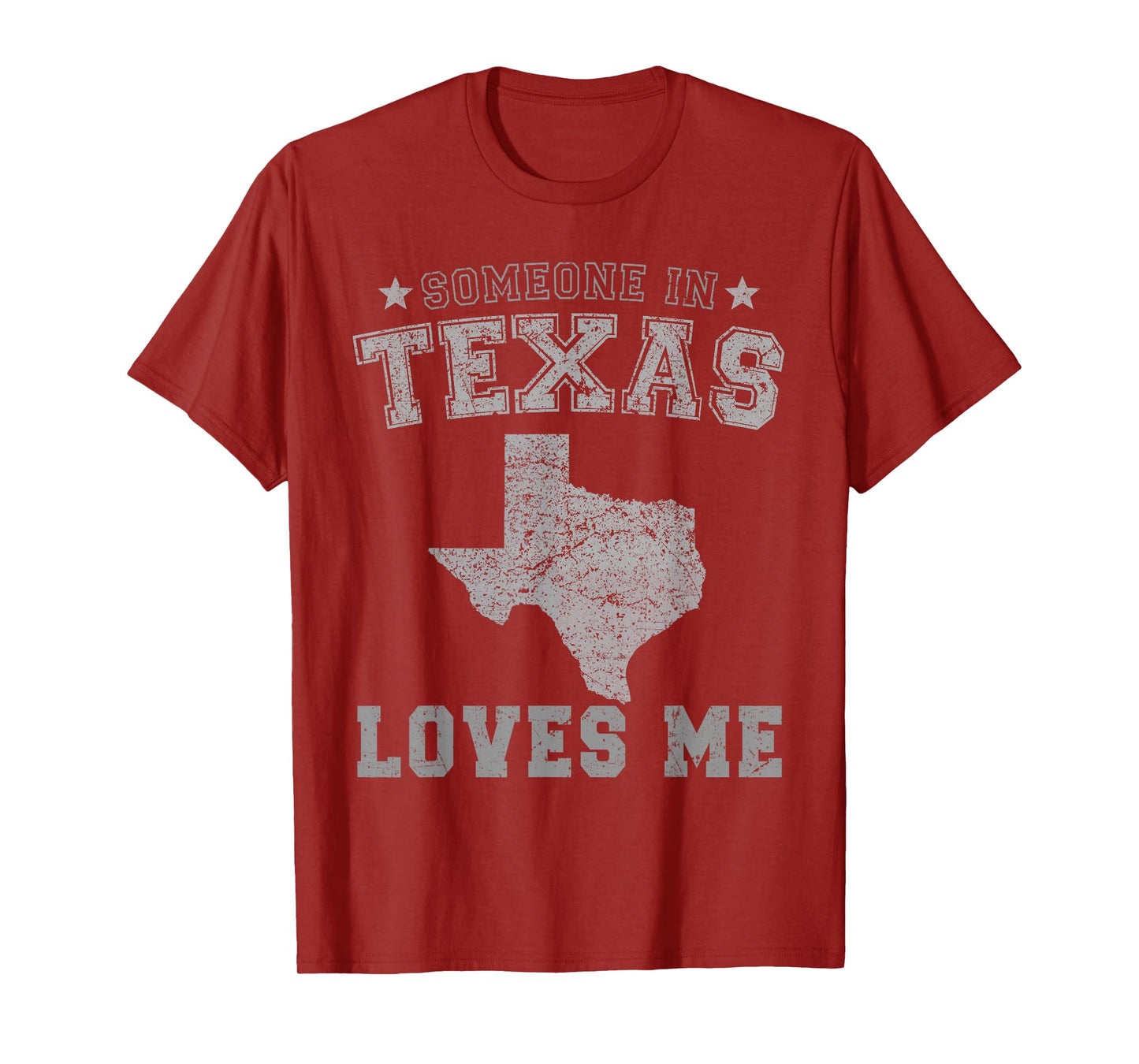 Someone In Texas Loves Me Heart Vintage State T-Shirt