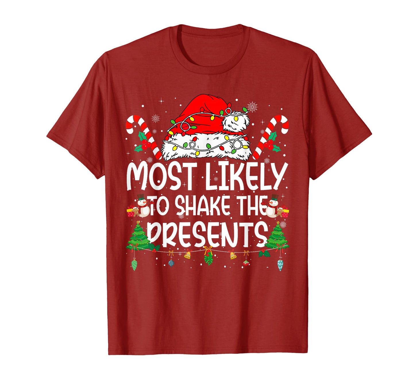 Family Matching Xmas Most Likely to Shake The Presents T-Shirt