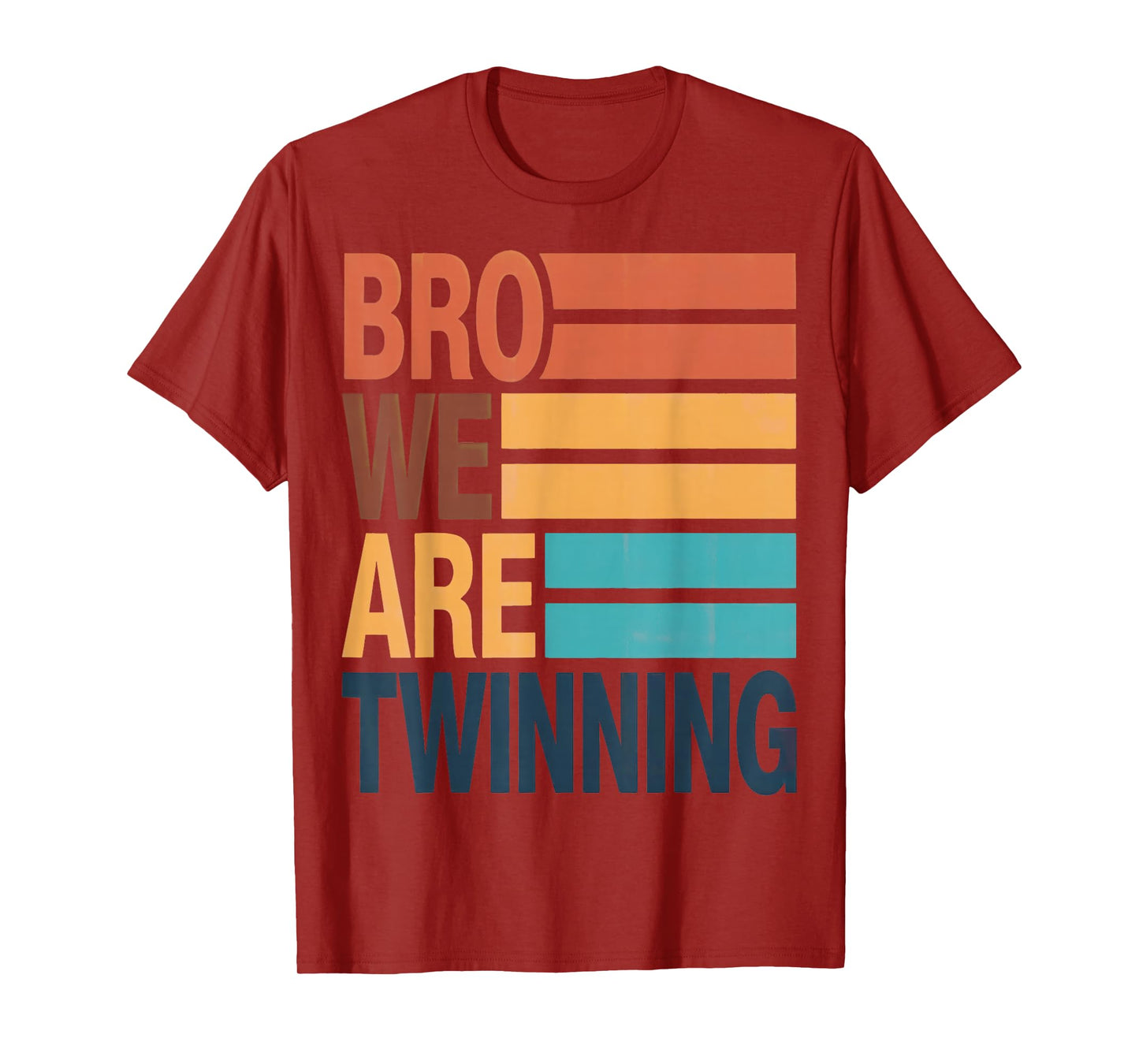 Bro We are Twinning Twin Day Spirit Week Funny Kids 70s boys T-Shirt
