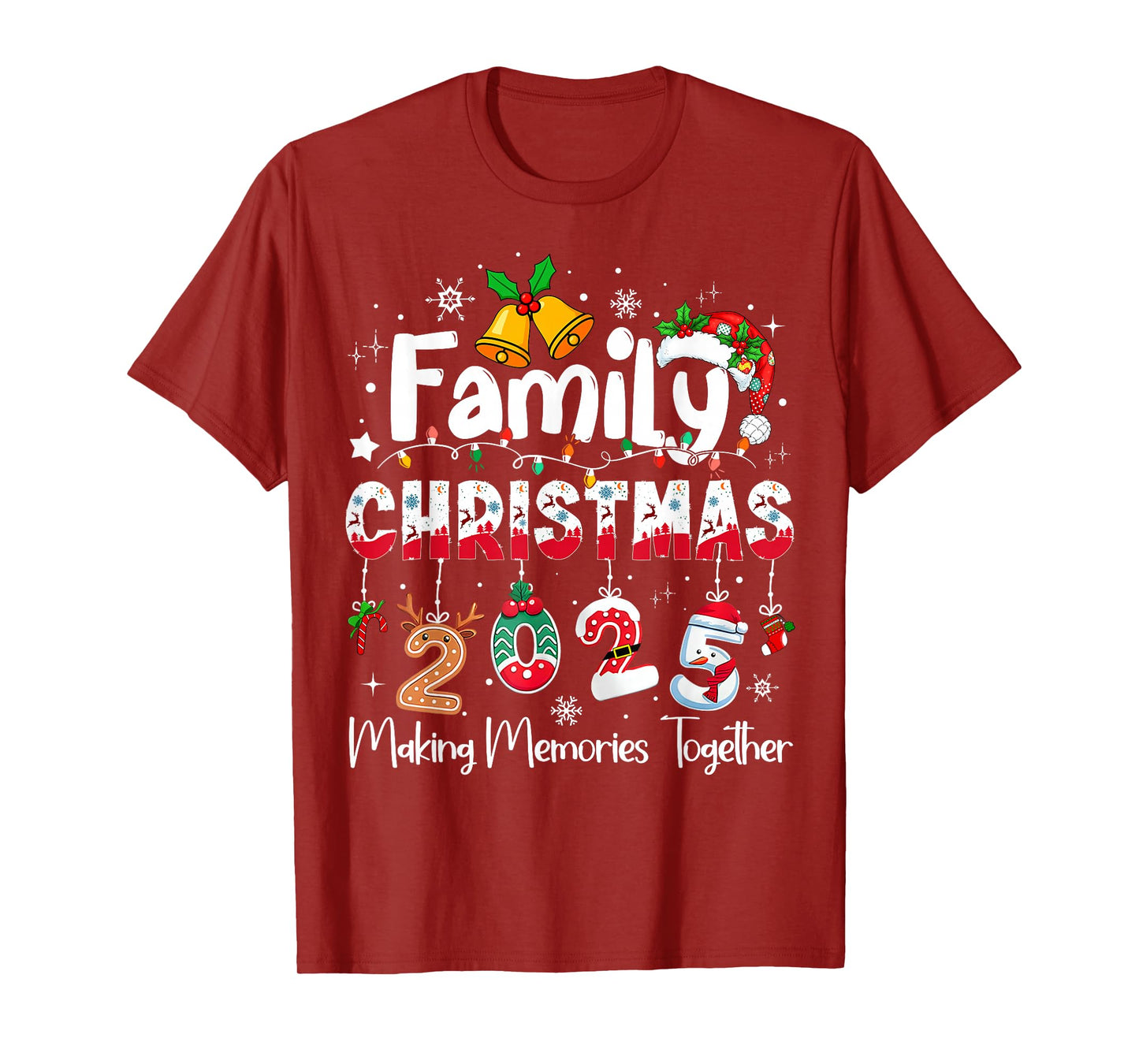 Family Christmas 2025 Matching Outfit Xmas Squad Santa T-Shirt