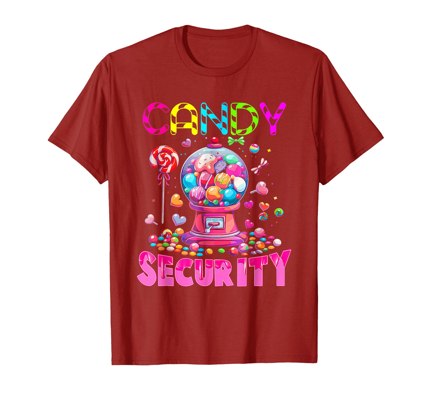 Candy Security Candyland Costume Kids Teens Adult T-Shirt