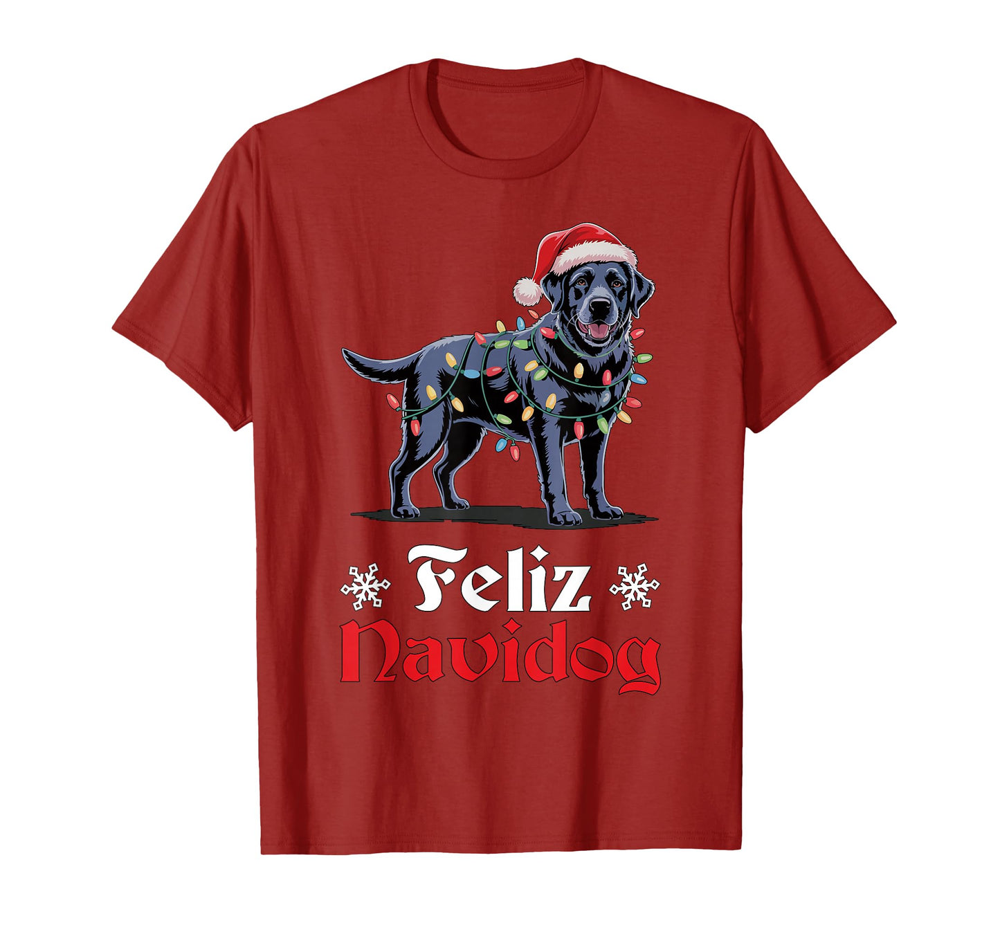 Feliz Navidog Dog Happy Christmas Funny Ugly Christmas T-Shirt