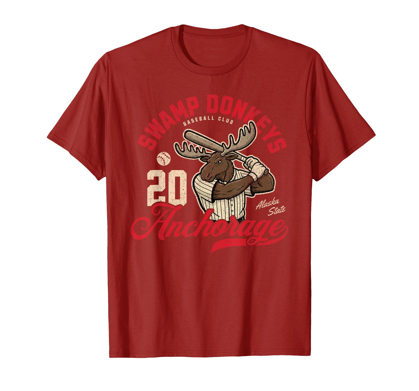 Retro Swamp Donkeys Anchorage Minor League Baseball Team T-Shirt