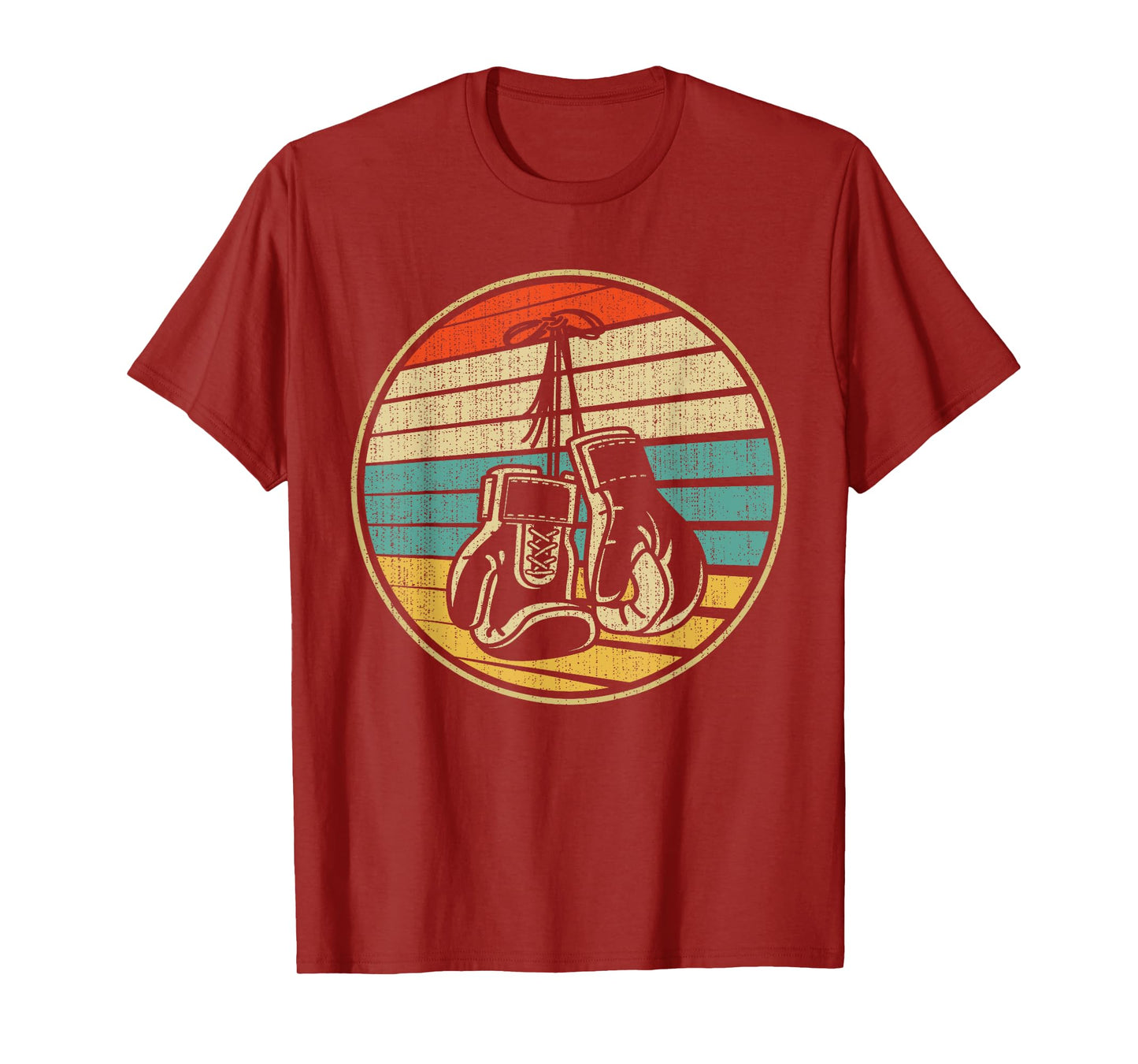 Vintage Retro 60s 70s Style Boxing Gloves Boxer Player Lover T-Shirt