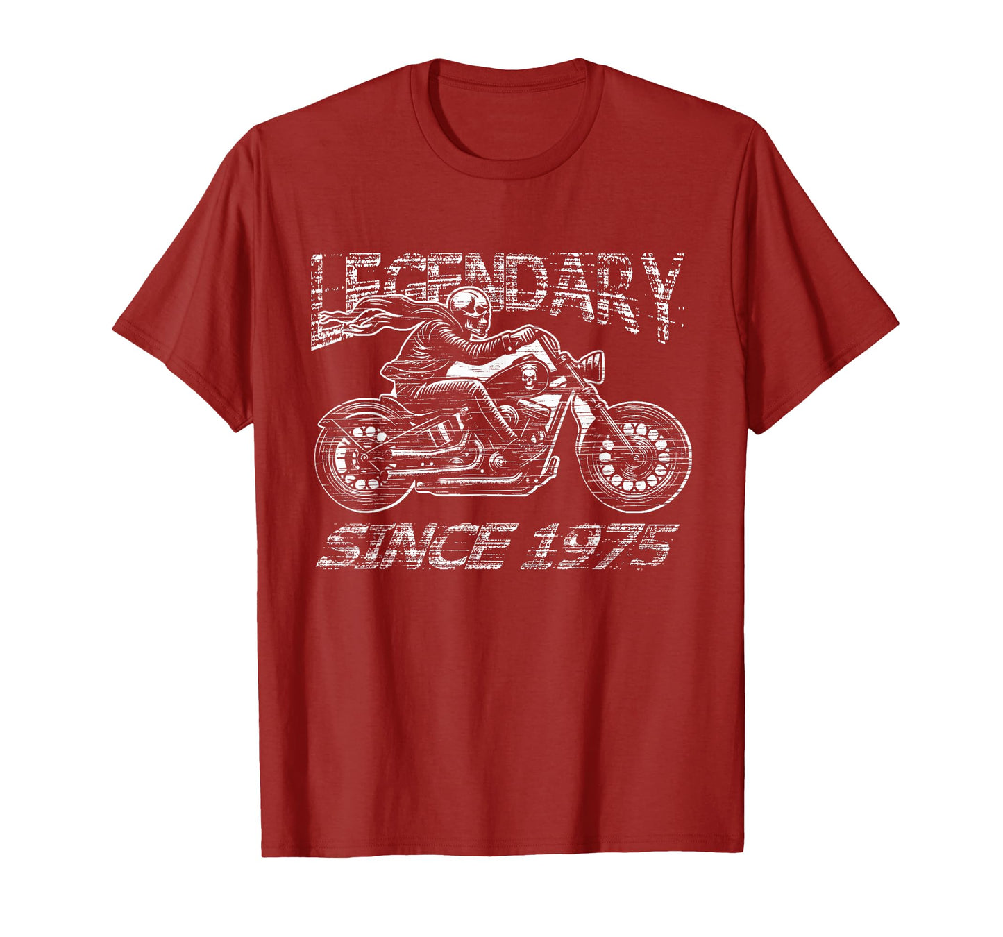 Legendary 50th Birthday Biker Motorcycle Gift 1975 T-Shirt