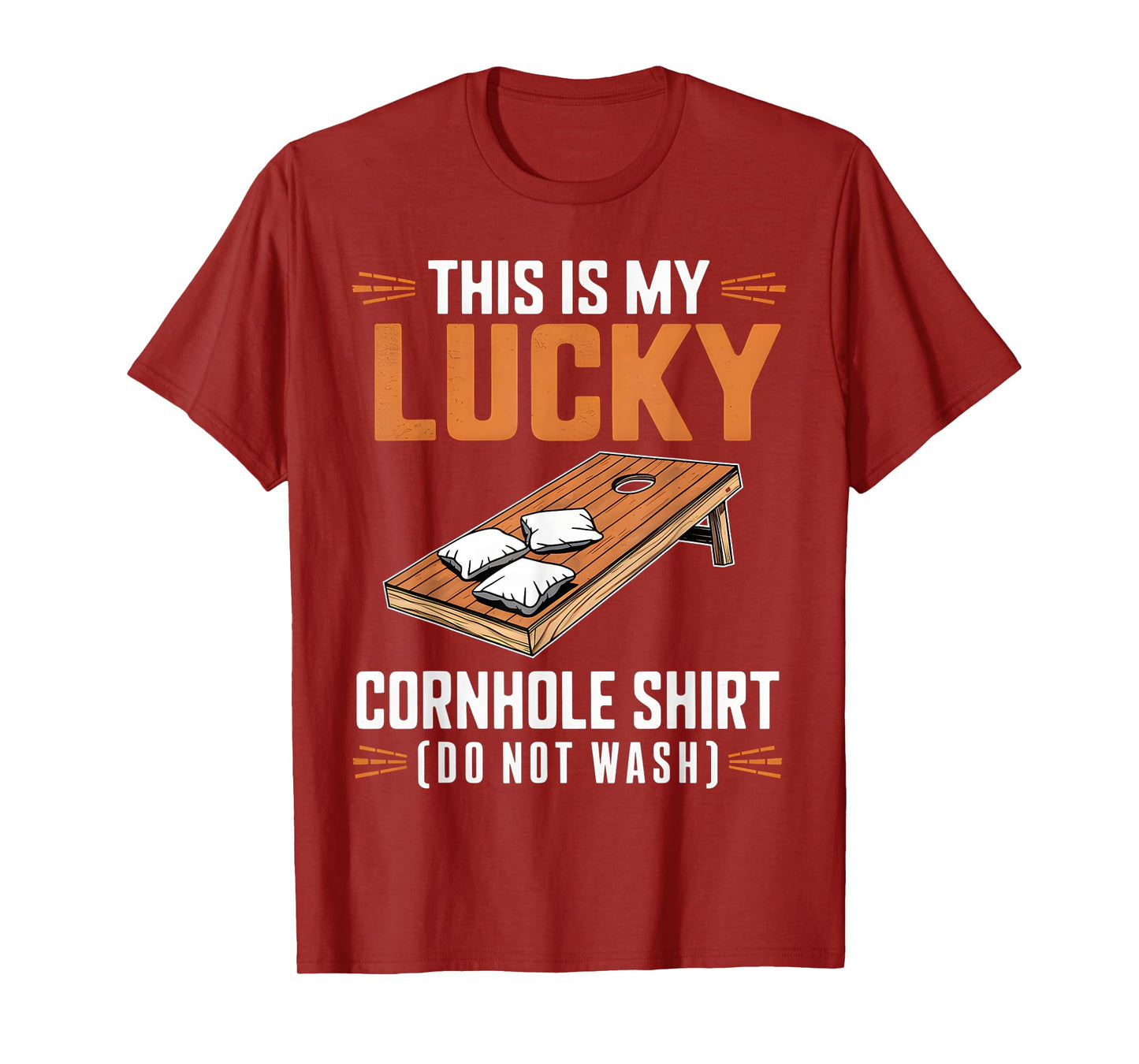 Funny This Is My Lucky Cornhole Shirt Cornhole Game Lover T-Shirt