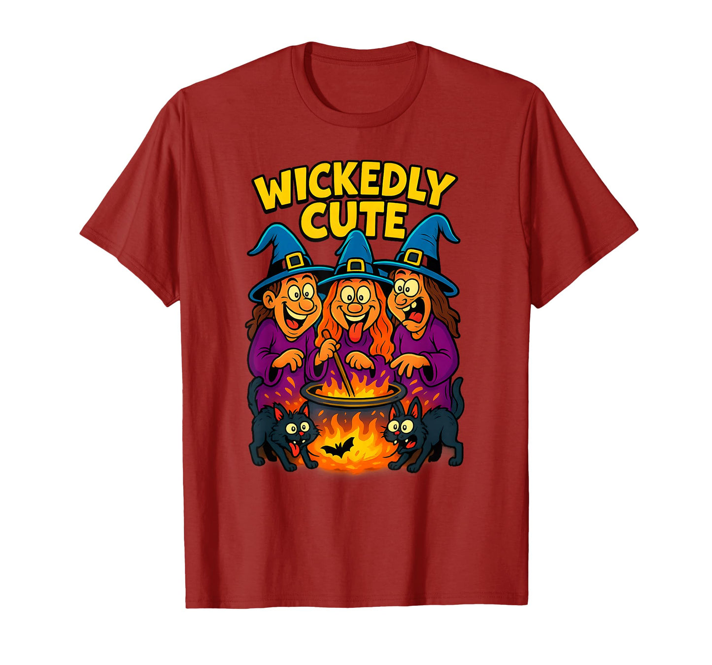Wickedly Cute Witch Design – Funny Magical Halloween Graphic T-Shirt