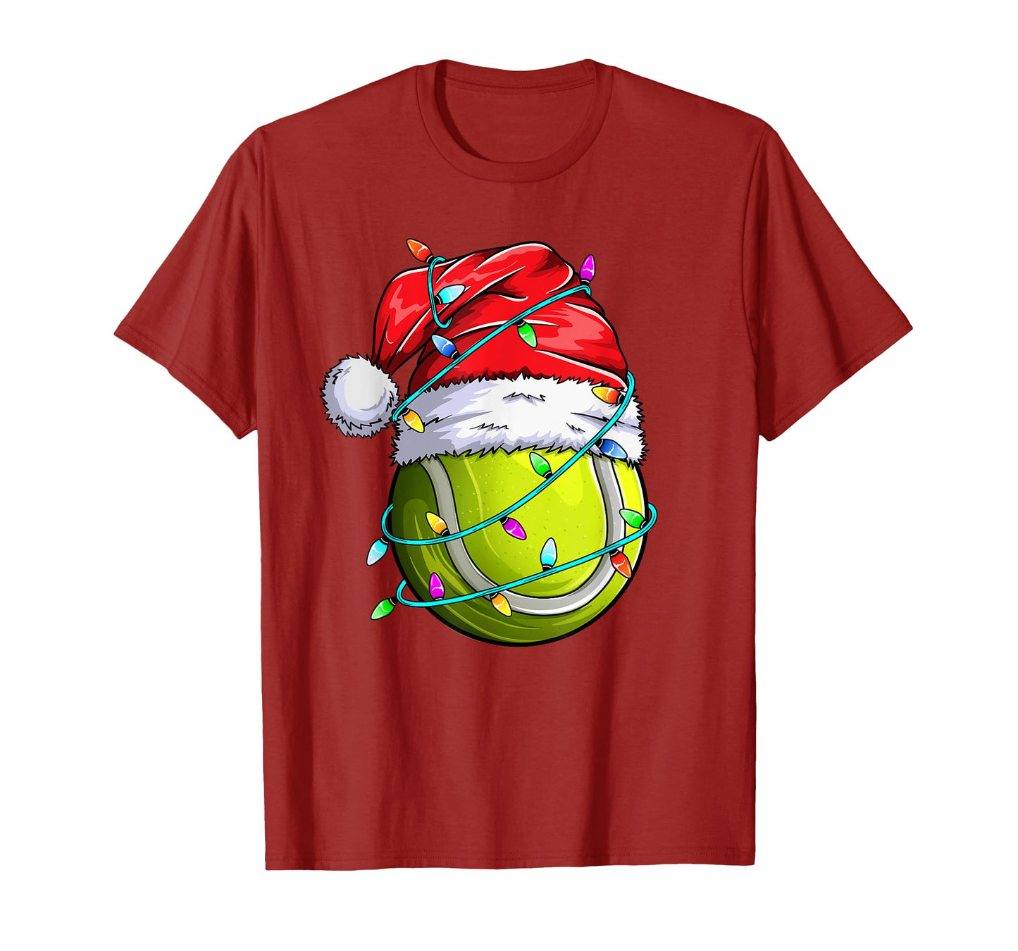 Santa Sports Design- Christmas Tennis Player T-Shirt