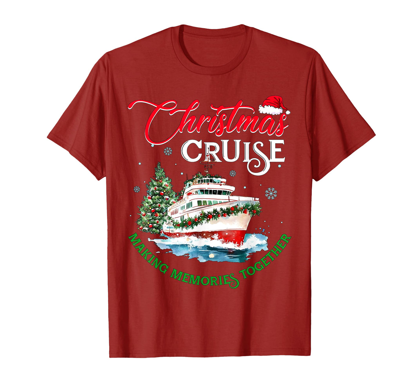 Christmas Cruise Squad Making Memories Together Family Trip T-Shirt